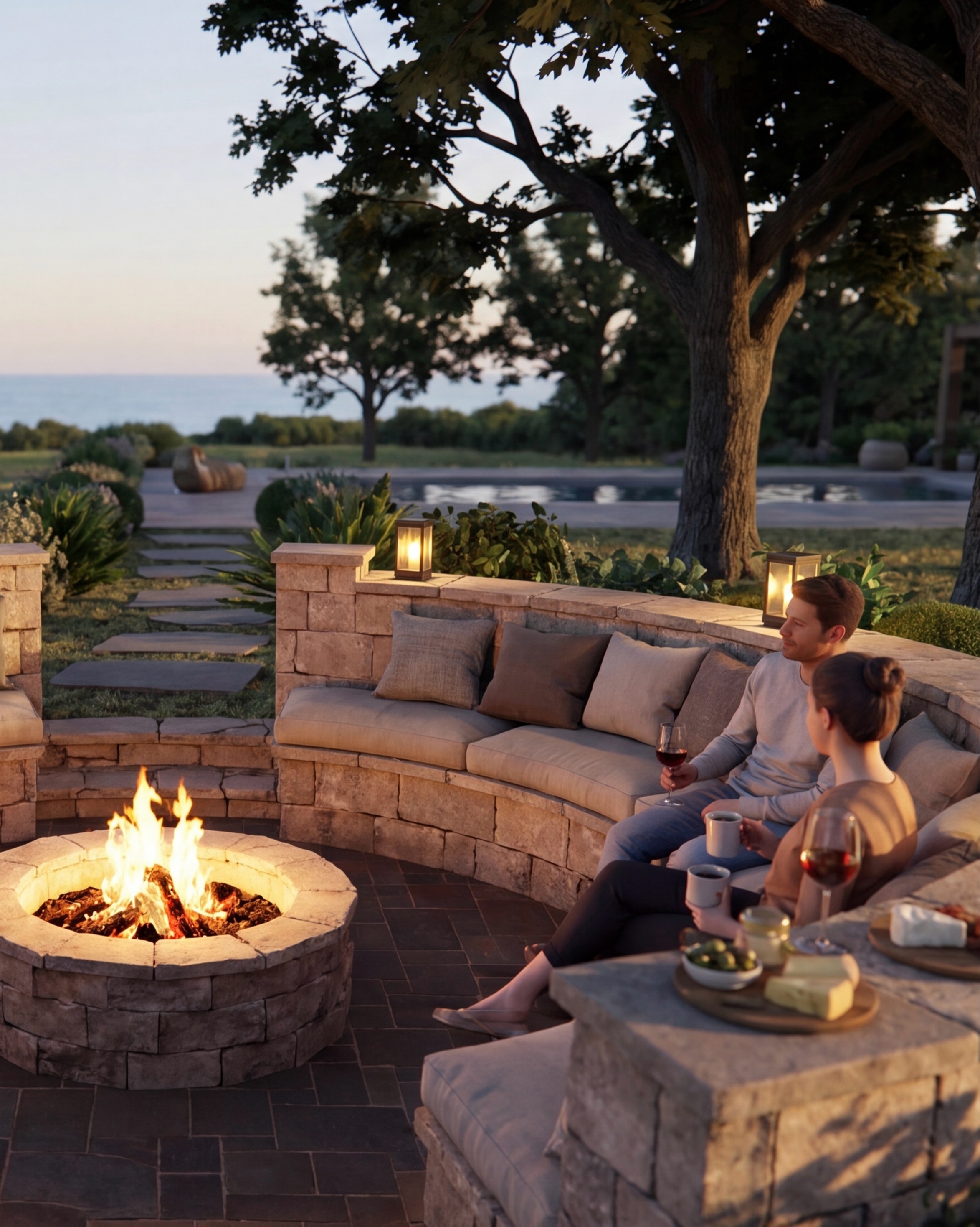 May moments 🌱
1) A fire pit that started as a simple brief (chairs and a fire) evolved by us into something much more considered; using the natural fall of the ground to sink it into the landscape, with bespoke finishes, integrated lighting and every measurement worked out to frame the views to the sea and woodland.
2) A cue case installed in the library and games room by @superiorbespoke @oak_designbuild, looking fantastic next to the bookshelves.
3) Site meetings - progress, updates and seeing everything come together on a projects.
4) Recent entrance joinery by @sm.carpentry.iow which works beautifully within the wider scheme.
5) A sourcing trip - part of our full design service, where we’re involved with suppliers, materials and design decisions throughout the construction phase.
6) A thatched cottage refurb we’re enjoying. Designing around the character and context of a building like this is one of our favourite kinds of project.
7) Trying to live by the motto ‘always look up’ - these wise words captured recently👌🏼
interior design l heritage interiors l residential design l kitchen design l exterior design l furniture sourcing l site visits l Isle of Wight l Hampshire interior designers