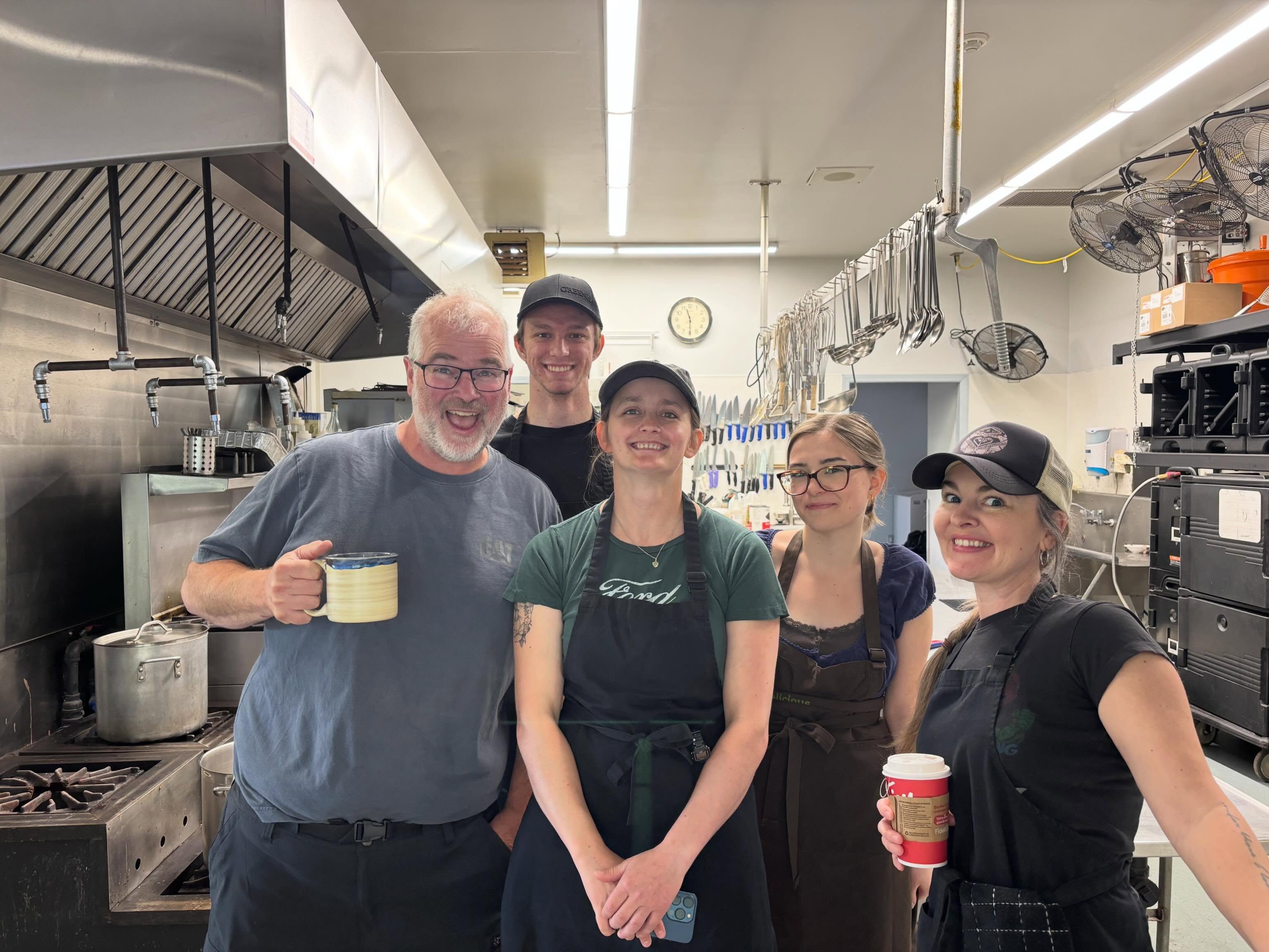 Grateful for this kitchen team that fills our bellies and our hearts every day!