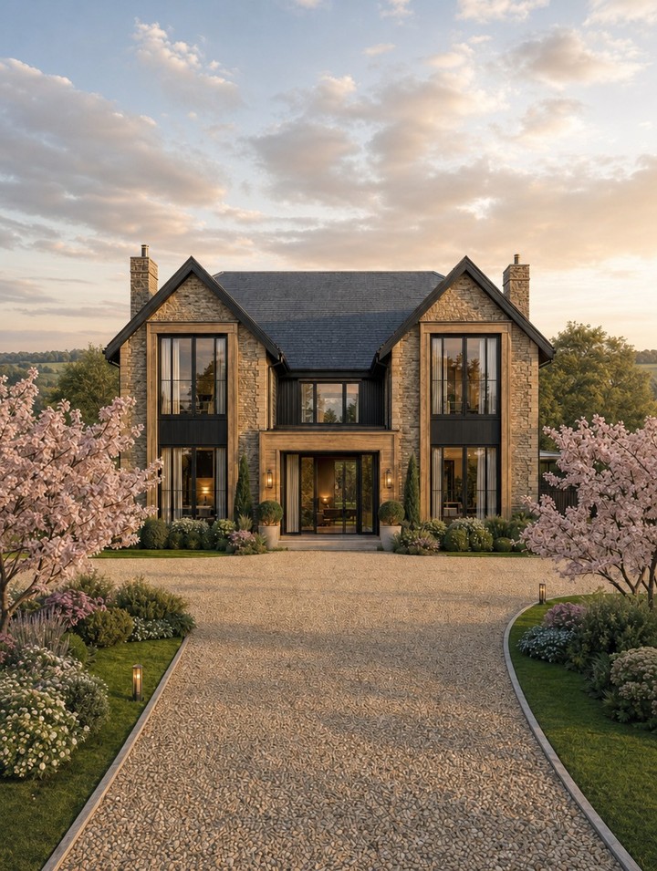 Another look at what we're creating at Three Households, Chalfont St Giles 🏡
ㅤ
Swipe through to see how we're bringing this one to life.. three sustainable family homes, designed from the ground up to sit beautifully within the Chiltern Hills Area of Outstanding Natural Beauty ✨
ㅤ
These are our early concept visuals showing what the development could look like once complete. Cotswold honey stone paired with dark charcoal timber cladding, glazed gable features flooding the interiors with natural light, and living roofs that will be covered in wildflowers come spring.
ㅤ
Every home has been designed with sustainability at the forefront.. air source heat pumps, triple glazing, structurally insulated panels for maximum energy efficiency. Affordable to buy and genuinely affordable to live in.
ㅤ
Chalfont St Giles is one of those villages that has everything.. a picture-perfect green, independent shops, country walks from the doorstep, and the Metropolitan line putting you in central London in under an hour. The kind of balance families spend years searching for.
ㅤ
We can't wait to see these homes come to life 🤍🌿
ㅤ
Pop us a DM or head to wearemillen.com if you'd like to know more.
ㅤ
#ThreeHouseholds #ChalfontStGiles #SustainableHomes #ChilternHills #MillenHomes