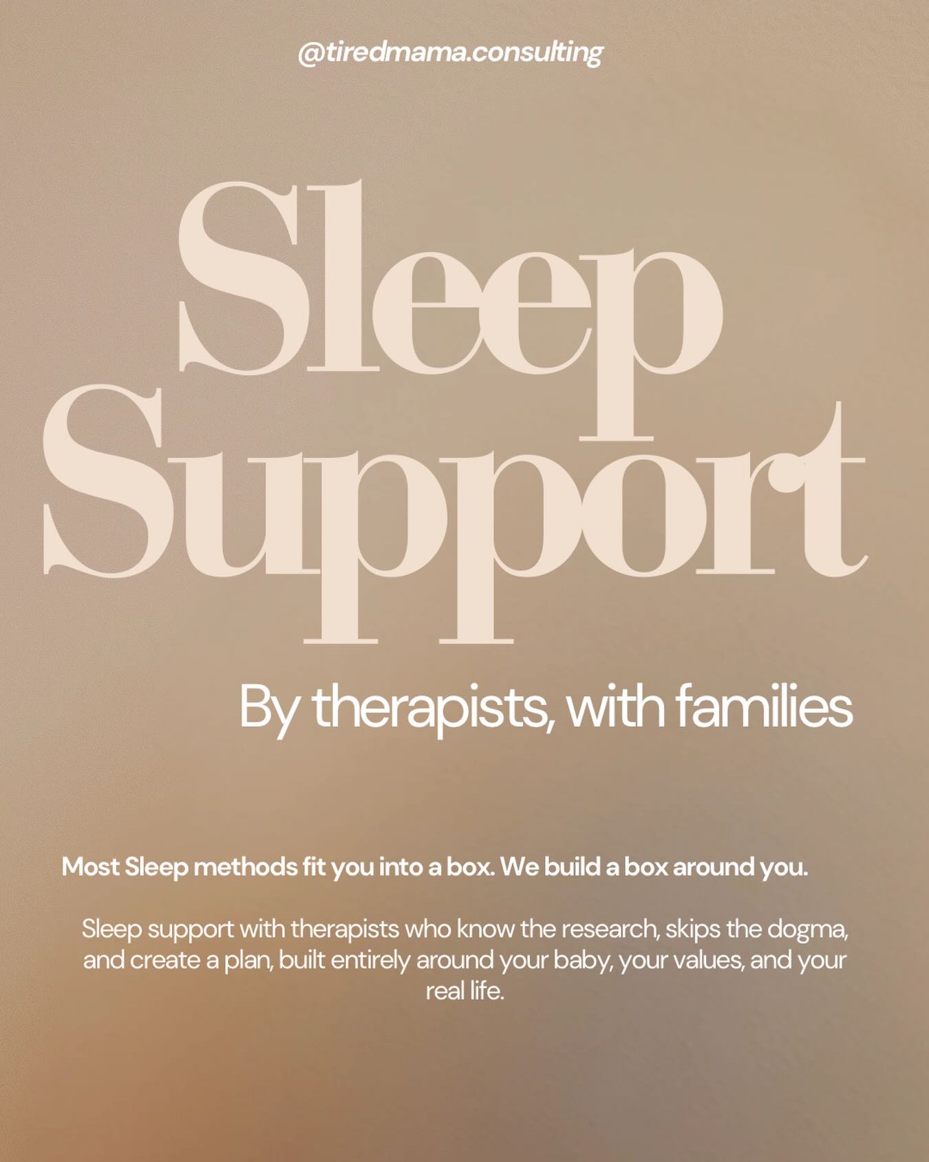 You are not failing because your baby won’t sleep.
You are not failing because the strategies you tried didn’t work.
And you are definitely not failing because your family doesn’t fit neatly into someone else’s sleep program.
The truth?
Most sleep methods were built around a system.
We build around *you.*
Your baby.
Your temperament.
Your attachment style.
Your mental health.
Your values.
Your family dynamics.
Your capacity.
Because real life isn’t a textbook case study.
Some babies are highly sensitive.
Some parents are running on empty.
Some families have anxiety, postpartum challenges, neurodivergence, multiple children, shift work, breastfeeding goals, medical considerations, or simply different priorities than the “one-size-fits-all” advice flooding social media.
At Tired Mama Consulting, we believe sleep support should be evidence-informed, relationship-focused, and flexible enough to honour the uniqueness of your family.
No shame.
No rigid rules.
No pressure to fit into a box.
Just compassionate guidance from therapists who understand child development, attachment, nervous systems, family dynamics, and the reality of parenting.
Because the best sleep plan isn’t the one that worked for someone else.
It’s the one that works for *your family.*
💛 Sleep support, built around real families.
#TiredMamaConsulting #InfantSleep #BabySleepSupport #AttachmentFocused #ResponsiveParenting