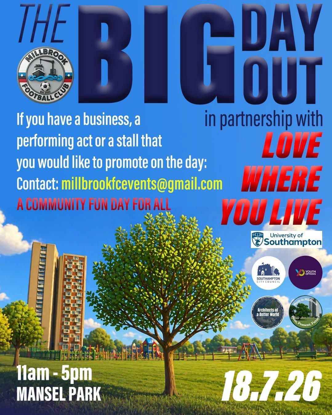🌟 WE’RE EXCITED TO BE PART OF THIS AMAZING COMMUNITY EVENT! 🌟
The Reach Team are delighted to announce that we’ll be attending The Big Day Out at Mansel Park on 18th July from 11am–5pm 🎉
We can’t wait to add this fantastic event to our calendar and be part of such a wonderful day bringing the community together in true community spirit ❤️
Not only will we be helping out throughout the day, but we’ll also have our own stall where we’ll be selling some of the lovely items we have to offer 🛍️✨
This promises to be a fun-filled day for the whole family with entertainment, activities, local businesses, stalls, and so much more — a real celebration of the community!
📍 Mansel Park
📅 18th July
⏰ 11am – 5pm
Come along, say hello to the team, support local organisations, and enjoy a fantastic day out with family and friends. We can’t wait to see you there! 🌳☀️🎈