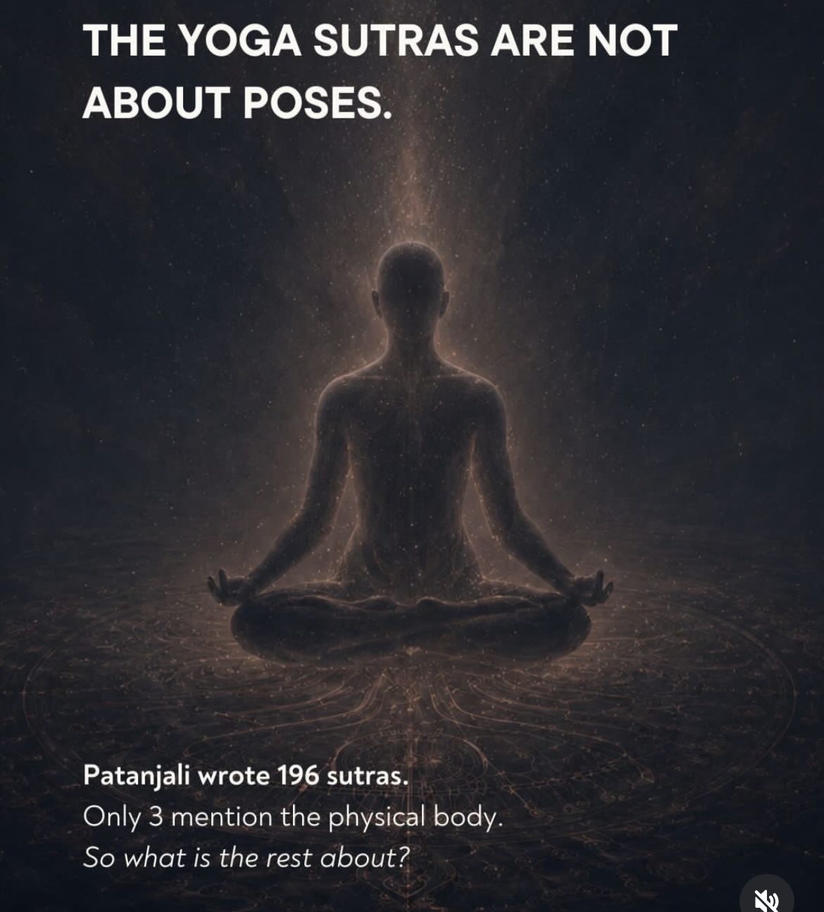 The word yoga does not mean stretch.
It comes from the Sanskrit yuj, to unite. To yoke.
To bring together what has been fragmented.
Patanjali’s Yoga Sutras were written as a precise map of the human mind, its patterns, its suffering, its capacity for liberation. The physical practice was one small part of a vast system designed to do one thing: quiet the noise of the mind long enough for you to recognise what you actually are.
The poses were never the point.
They were the preparation.
The real practice begins the moment you step off the mat and ask, who is the one watching all of this?
That question is the beginning of yoga.
Everything else is just stretching.
#yoga, #yogasutras, #mindfulness, #spirituality, #stillness. Reposted from harshnachandolia