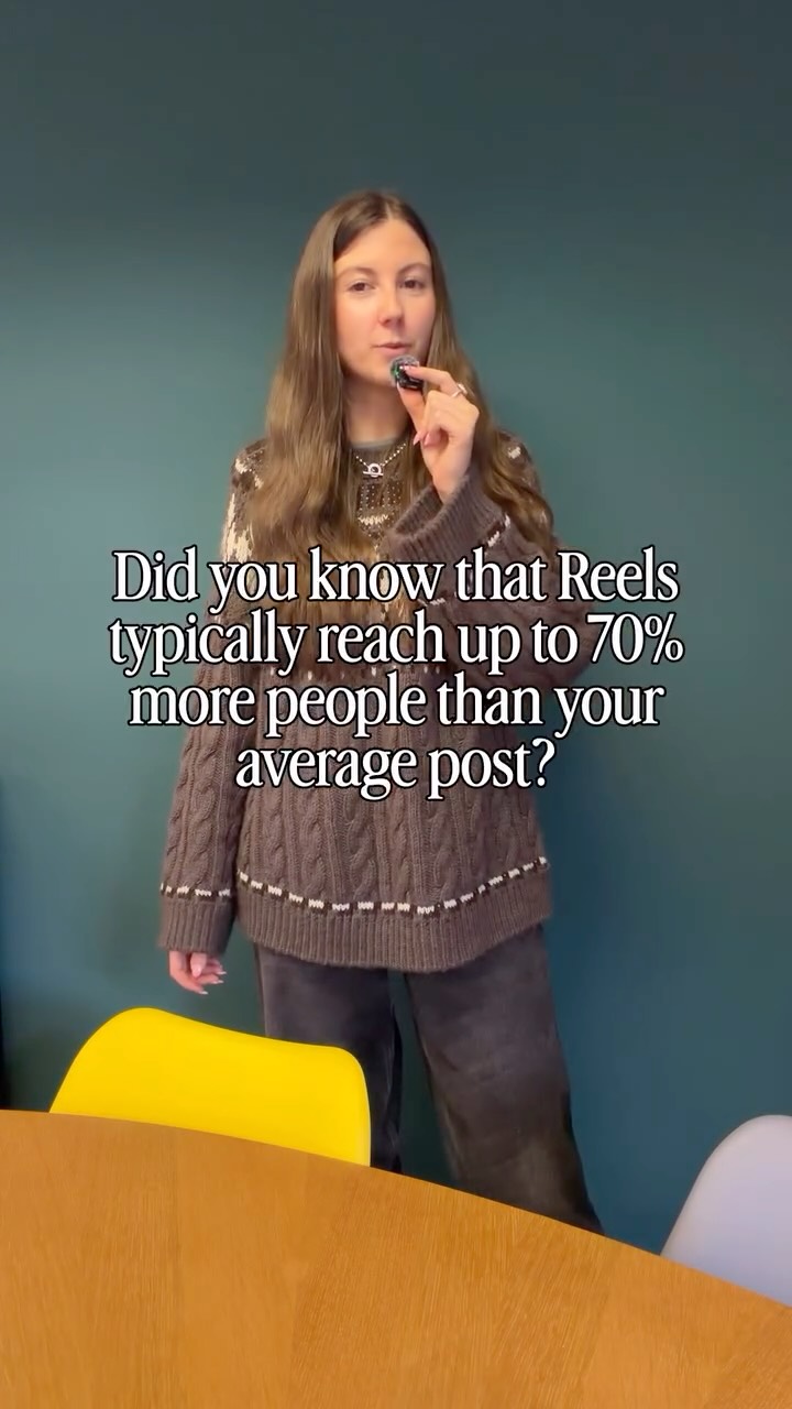 If Instagram were a party, Reels would be the friend introducing you to new people!
They’re one of the best ways to increase reach (they are an Instagram priority), show off your personality and build connection with your audience.
Static posts still matter, but Reels are what help new people discover your account. If you haven’t tried them yet, now’s the time.
And if you’re not sure where to start… we might know a video workshop that can help 😉
#wiltshirebusiness #contentcreatoragencyuk #instagrammarketingtips