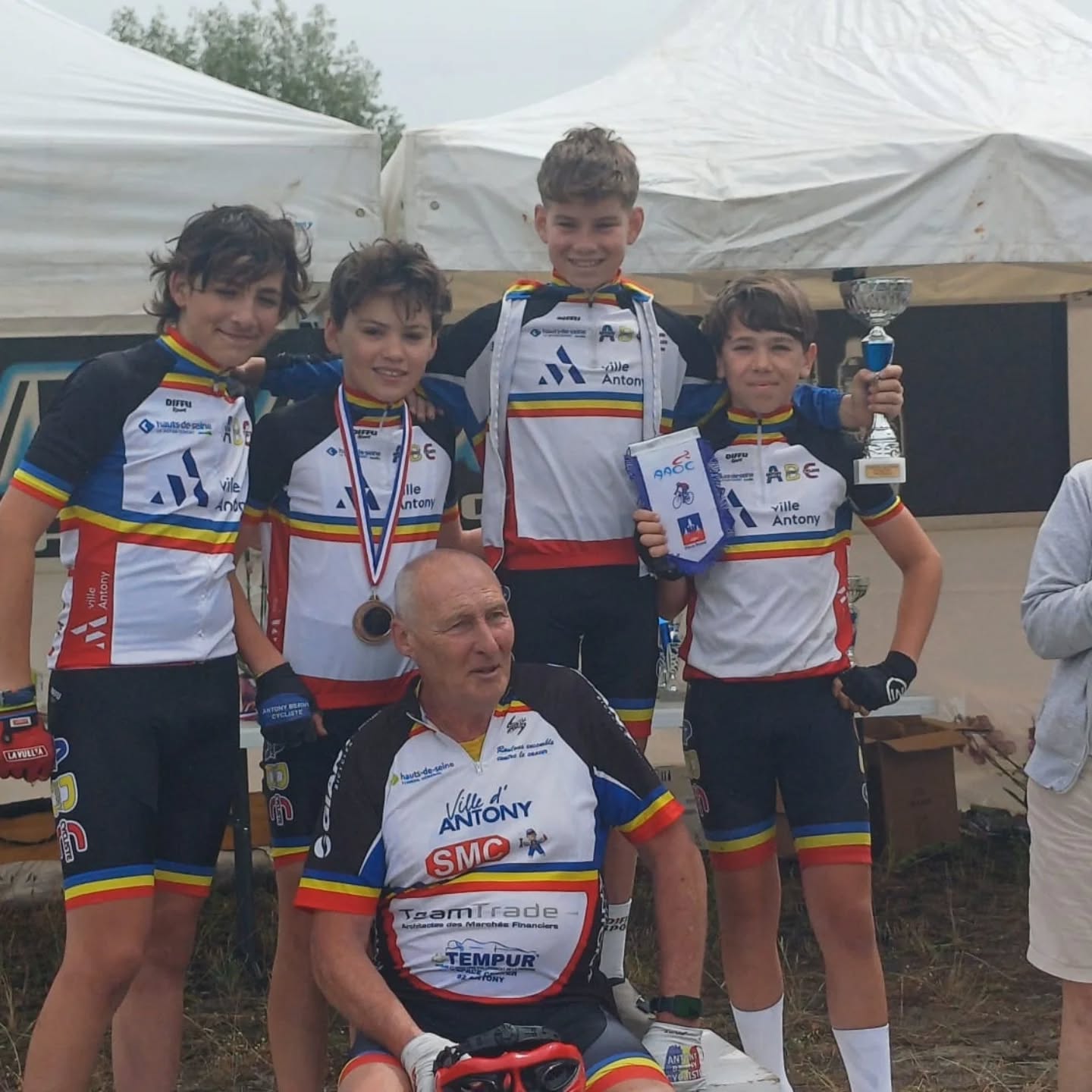 #ABCu15 🟦🟨🟥
Prix d'équipe🏆 pour les U15 sur le Grand Prix de Wisdous en Ufolep.