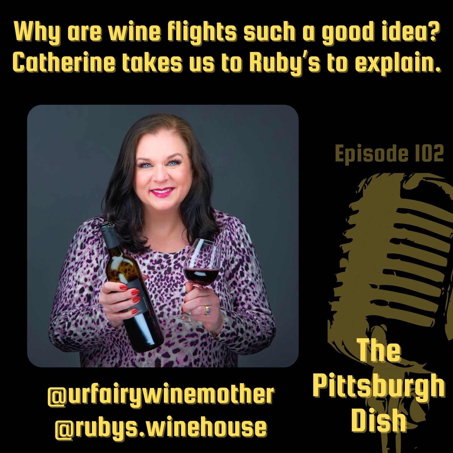 Have you tried a wine flight to broaden your palate? Catherine takes us to Ruby’s Wine House and shares the praises of their curated flight selections. Hear more on Episode 102.
The Pittsburgh Dish Podcast ‘weekly recommend’ …wherever you listen to podcasts! 🍷🔊
(*photo used with permission from Catherine Montest)
#pittsburgh #pgh #podcast #local #food
