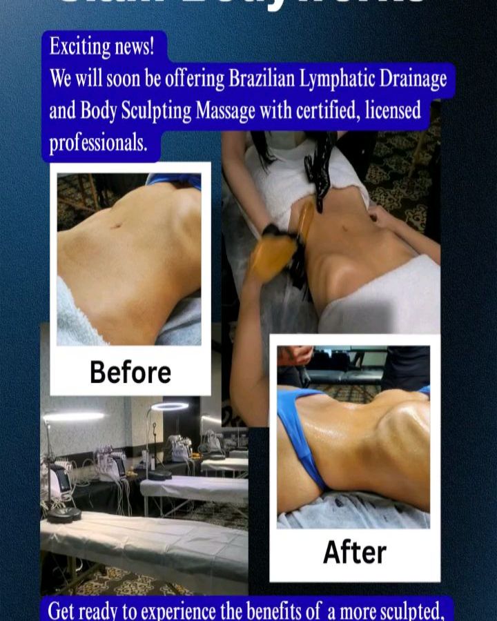 Exciting news! We will soon be offering Brazilian Lymphatic Drainage and Body Sculpting Massage with certified, licensed professionals. Get ready to experience the benefits of a more sculpted, refreshed, and revitalized body.
www.sdsiambodyworks.com
(619) 876-8033
📍7841 Balboa Ave suite 204, San Diego, CA 92111
📍4690 Mission Blvd, San Diego, CA 92109
#brazilianlymphaticdrainage #bodysculpting #sandiego #massagetherapist #bestmassagesandiego