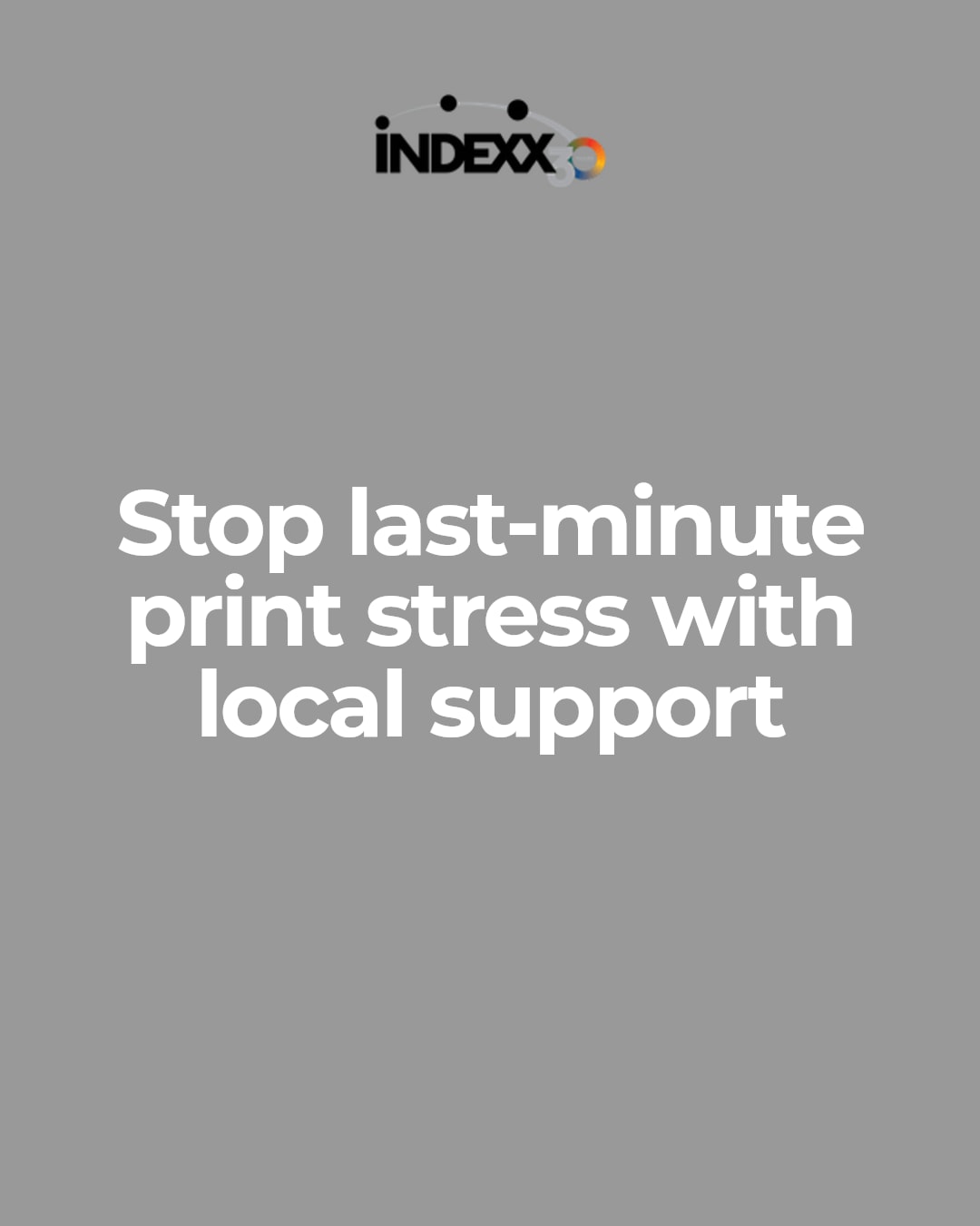 Local print support helps busy teams avoid last-minute production stress and keep projects on track. Indexx is here to help with quality materials and reliable turnaround.