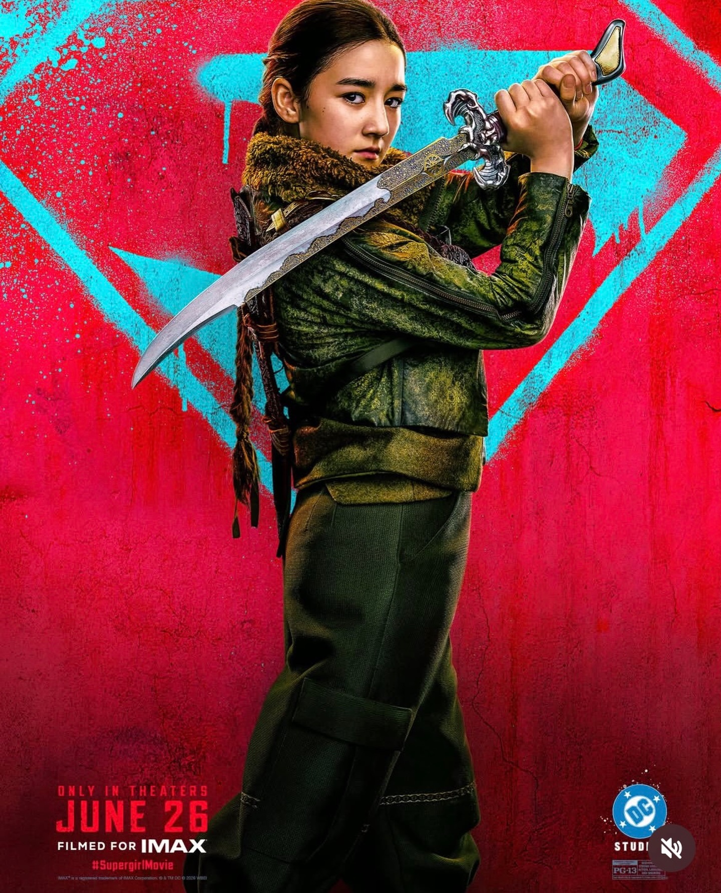Stagebox client and member Eve Ridley stars as Ruthye Marye Knoll in Supergirl #supergirl - only in theatres and @imax June 26