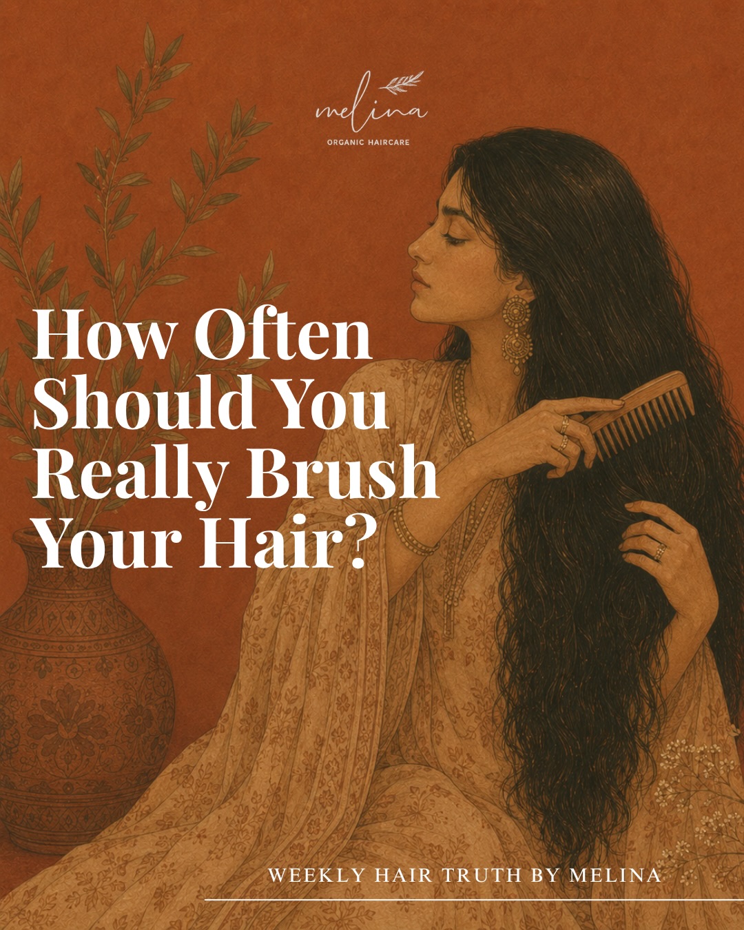 Many of us were taught that brushing more is better.
But healthy hair is less about frequency...
and more about being gentle ✨
This week’s Hair Truth 🌿
#hairbrush #hairtips #ayurvedahaircare #hairtools #melinahaircare
