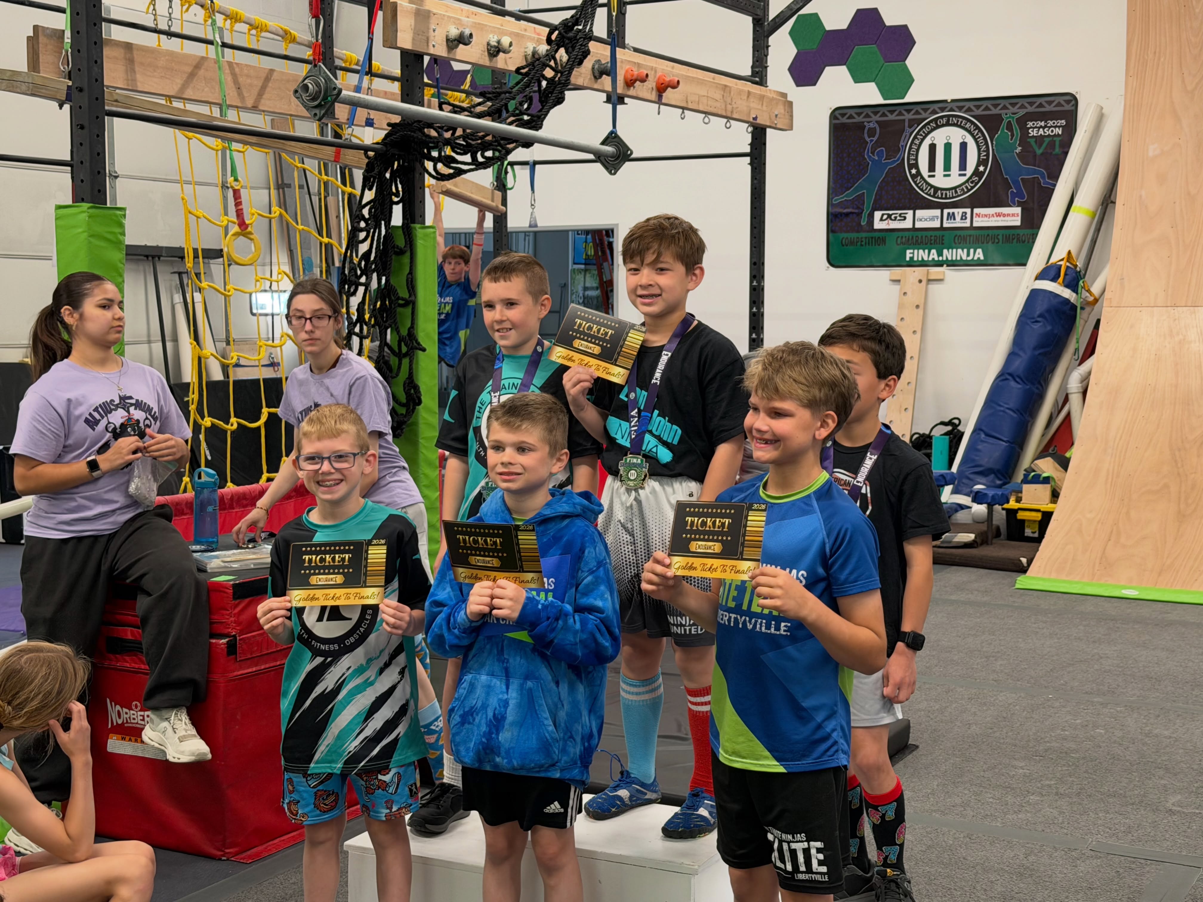 @fina_ninja Endurance sectional at @altiusninja Noah took 2nd, Ethan took 5th, now both are qualified for worlds in endurance. It’s been a great ninja weekend!!! #finaworldchampionships #ninjawarrior