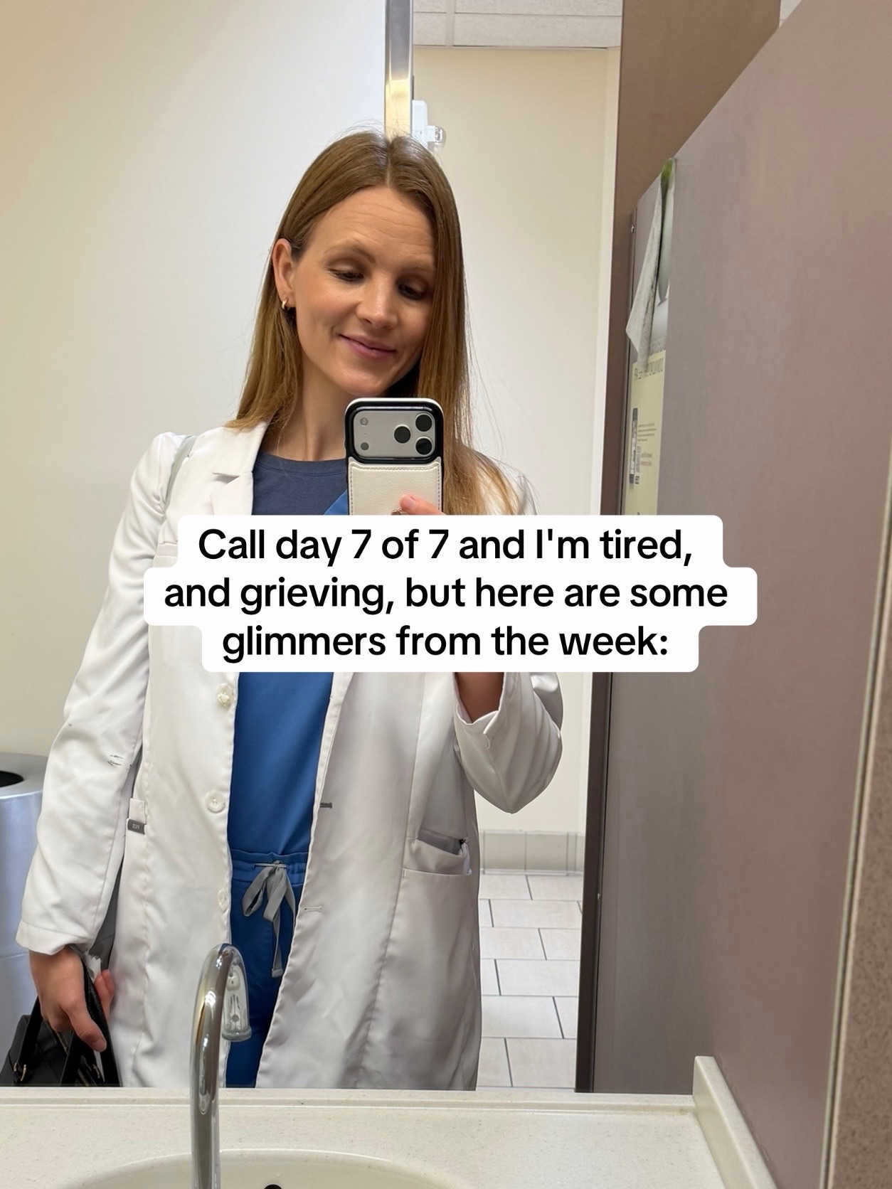 Some grief, exhaustion, and stress this week but here are some glimmers that keep me going. 🤍
The last one being my favorite, oh little Luna babe. Sending you peace as you navigate the week ahead.
—
#oncall #oncology #medlife
