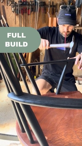 A lot of planning goes into a rocking chair. This montage makes it look quick and easy but from start to finish it was over a month of work. That includes time spent designing, researching and making mock ups as well as making some of the tools and equipment I needed to make the design the best it could be.
The home made travishers make a cameo, I also had to make two separate reamers, one at 6 degrees for the leg mortices and one at 3.78 degrees for the arm rests.
I learnt a lot during this project about design and process.
#furnituremaker #woodworking #handmade #windsorchairmaking #furnituredesign