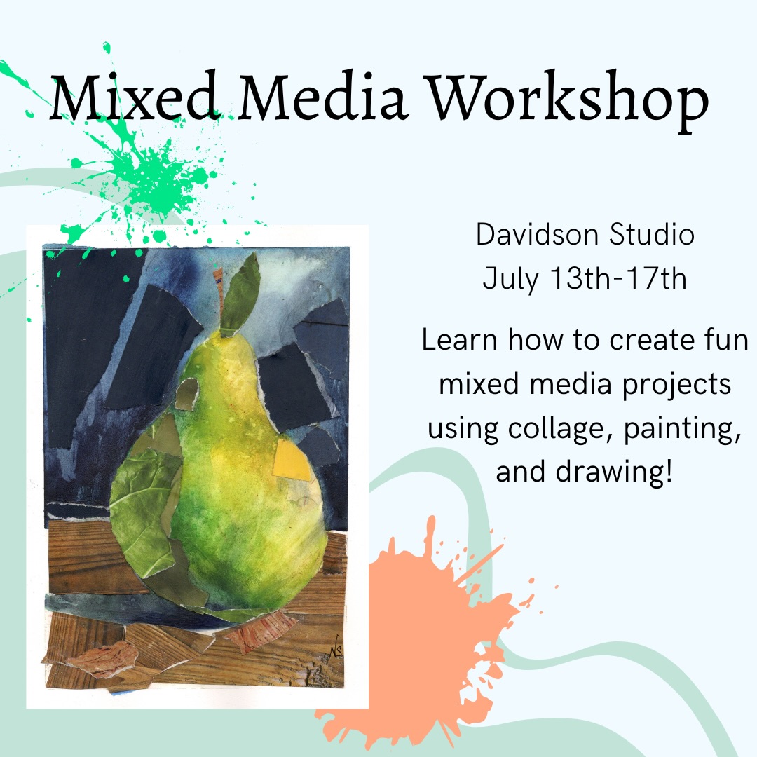 Join us this summer in Davidson to learn different mixed media techniques! Registration is open now 🎨
#davidsonnc #corneliusnc #huntersvillenc
@townofdavidson @scoopcharlotte