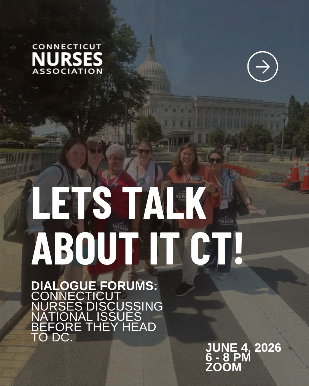 What should ANA hear from Connecticut nurses?
Before nursing leaders gather in Washington, DC for ANA’s Membership Assembly, we’re bringing Connecticut nurses together to discuss three important national topics:
🌿 Cannabis Care & Nursing Practice
🤝 Bullying & Incivility in Nursing
🏥 Nurses Leading Health System Sustainability
Your insights, experiences, and perspectives help shape the conversations we bring to the national level.
Whether you’re a student, bedside nurse, APRN, educator, administrator, or retired nurse, your voice matters.
📅 June 4, 2026
⏰ 6:00–8:00 PM
💻 Virtual via Zoom
Register at CTNurses.org
Not a CNA member yet? Join today and become part of the collective voice advancing nursing in Connecticut and beyond.
#CTNurses #CannabisNurse #NursingLeadership #NursesLead #NursingAdvocacy