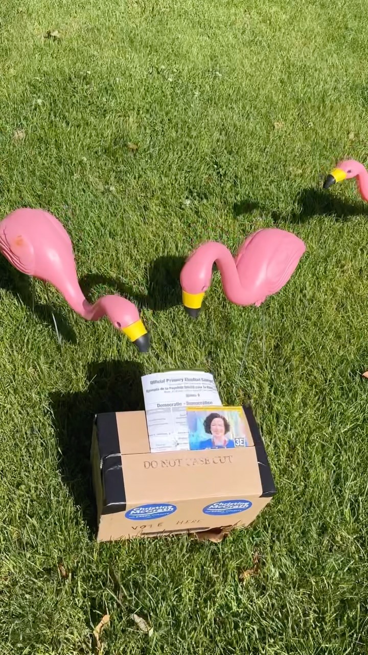 Late last night I came home from a full final day of campaigning to find that I was flocked by someone who supports the @vhs.spotlightplayers. I got a little emotional when I saw the V formation around ballot. 🥹. Thank you to everyone from Verona for your messages of support, donations, and help as I try to win a competitive seat on the Essex County Board of Commissioners. Polls are open to 8 pm. Please vote today! Thank you Verona! #veronanj #leadershipthatworks