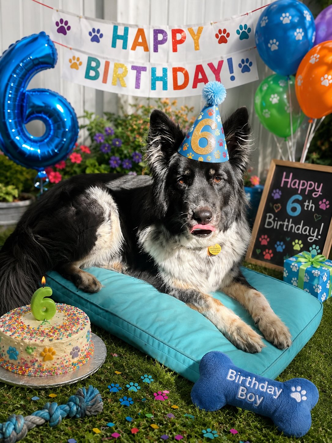 Happy birthday to our loving fur baby! You’re finally 6! Much puppy kisses❣️😙