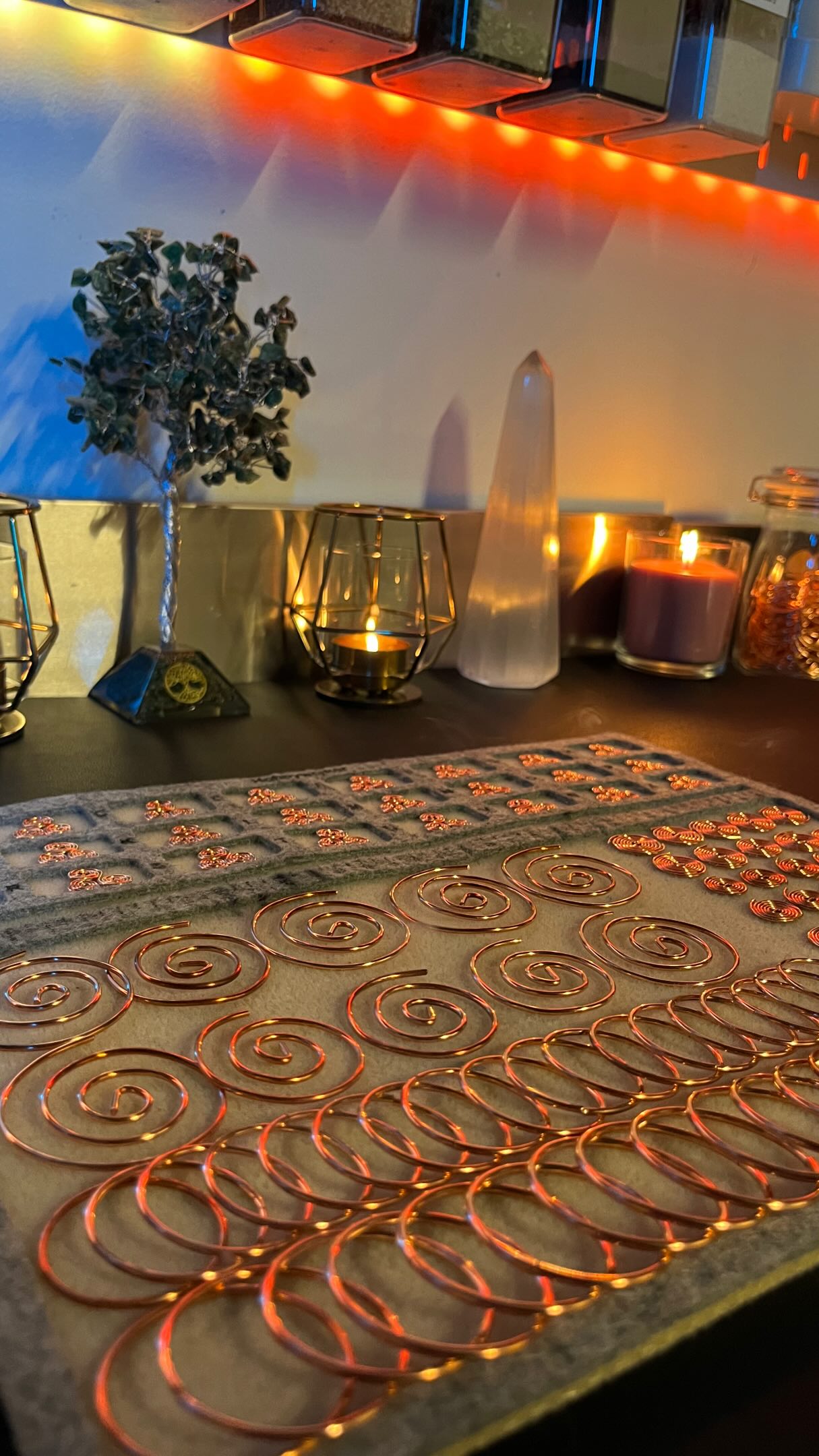 For those who believe there is more to this world than what meets the eye. ✨🌀 #handmade #triskelion #coils #coppercoils #spriral