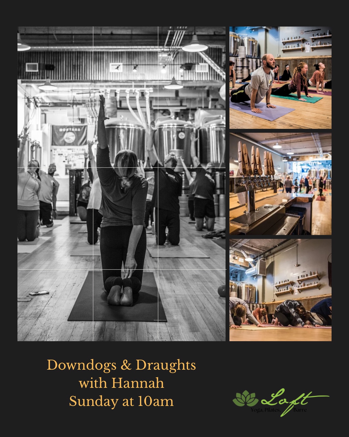 Bring your family and friends to Downdogs and Draughts this Sunday for a unique experience and great yoga class; $15 for the class and a drink ticket! Hannah is teaching this week.
This class is held in the Ten Mile Creek Brewery taproom every Sunday. Great for all levels. Let us know if you need to borrow a yoga mat and we will have one for you!