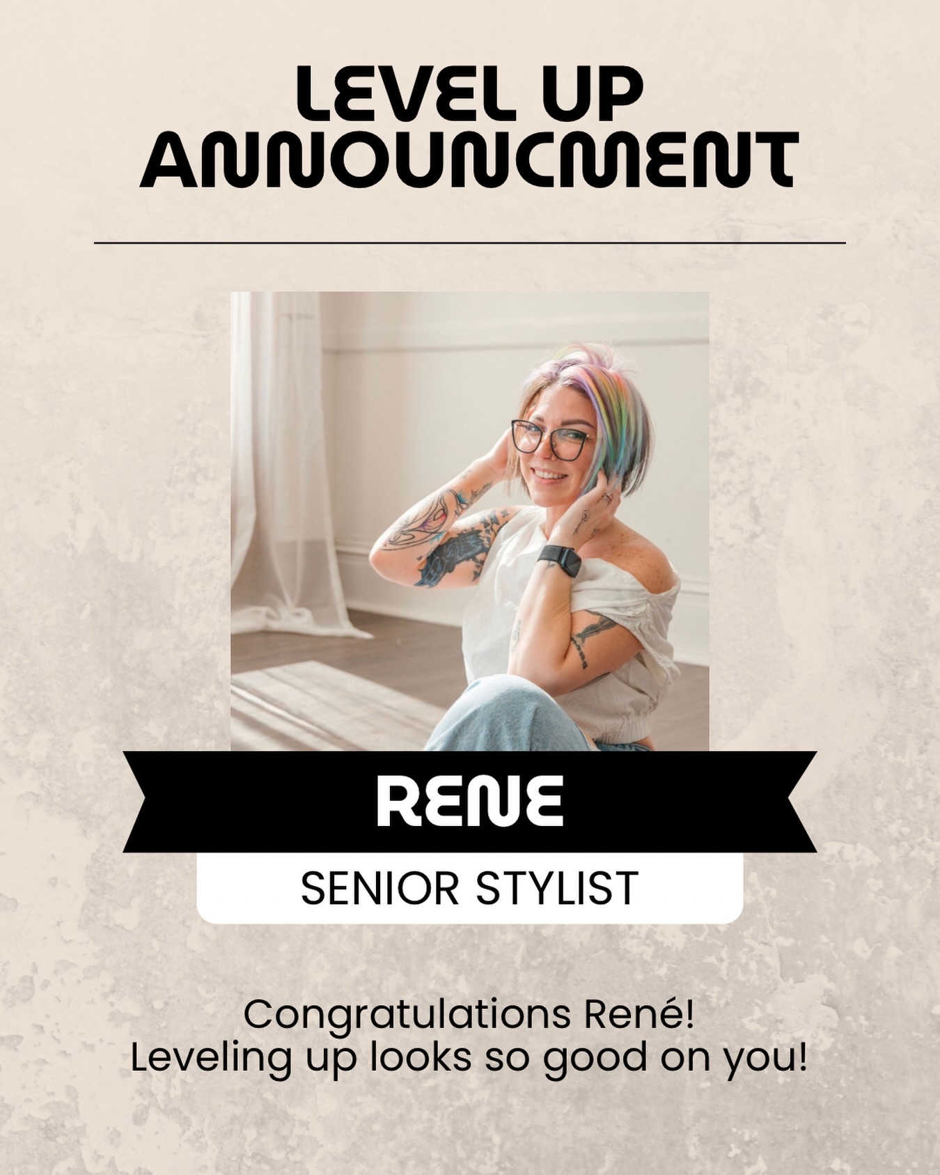 Congratulations to our amazing stylist @thewrightlook_byrene for leveling up to Senior Stylist!!! Rene has worked incredibly hard to get here in her first 2 years with us and we cannot wait to see what she does this year! She is a tremendous leader and human being!!
We love you!!!