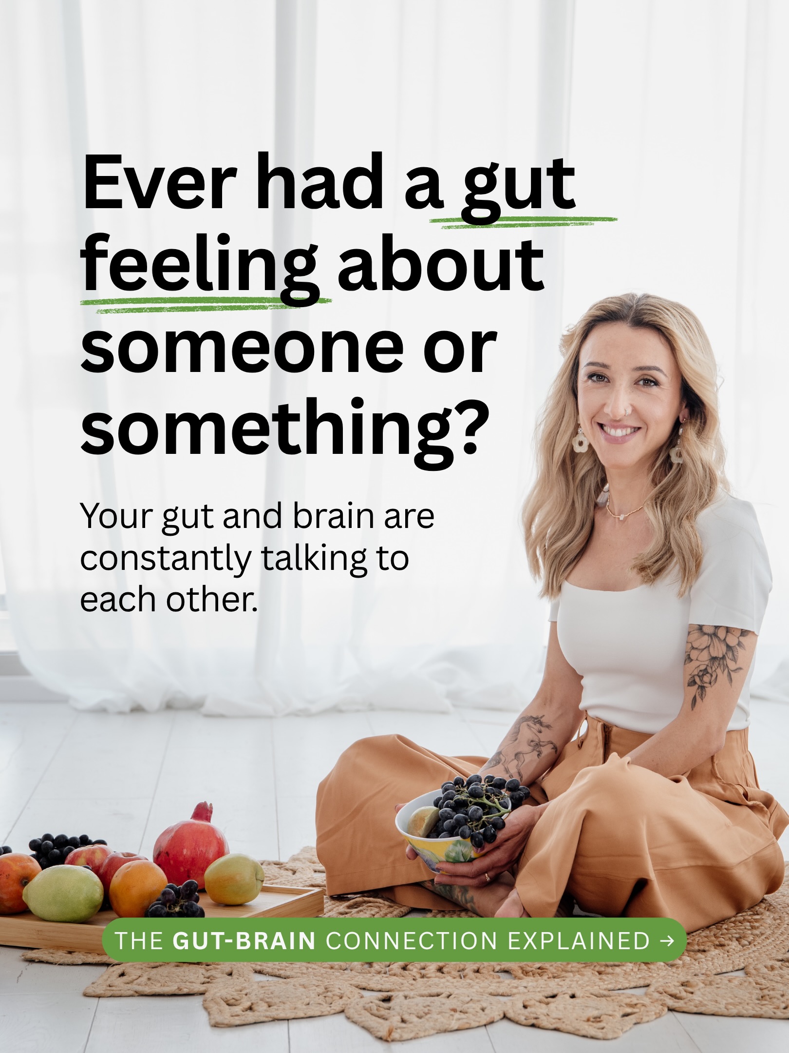 Ever felt butterflies in your stomach, or found yourself with a gut-feeling about something or someone?
Then you’ve directly experienced the complex and highly sophisticated gut-brain connection.
-
👋🏼 Hi, I’m Valery - a Naturopath and gut health expert.
🔔 Follow me for more insights into gut and digestive health.
-
#gutfeeling #gutbrainconnection #gutbrainaxis #anxious #anxiety