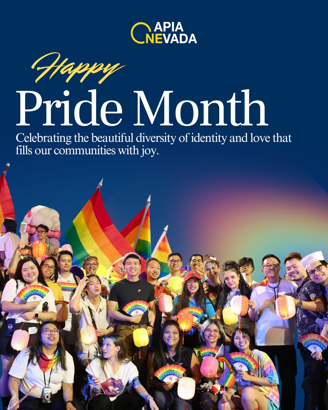 Celebrating the beautiful diversity of identity and love that fills our communities with joy. #PrideMonth