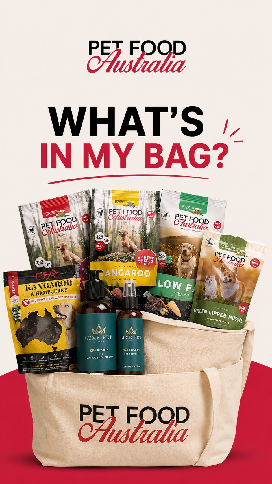What’s in my bag?
The ultimate pet parent essentials! From premium Pet Food Australia goodies to daily must-haves, we’ve got everything to keep tails wagging and whiskers happy 🐾
Because our pets deserve nothing but the best 💕
#petfood #dog #cat