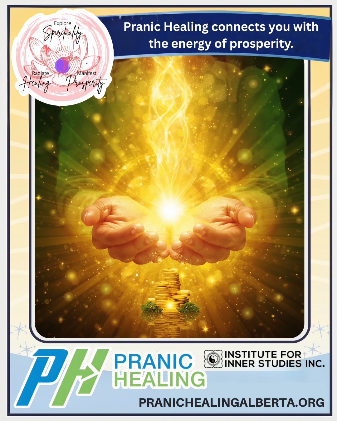 Pranic Healing transforms your energy so you experience prosperity in all forms. #HealingTransformation #AbundanceFlow #PranicHealing
#PranicHealing is a simple & comprehensive system of natural healing techniques that accelerate the body’s natural healing process.
• #SpiritualHealing
• #RadiateHealing
• #ManifestProsperity
• #MeditationHealing
🌐www.pranichealingalberta.org
📱#YEG: Sudheer 780-709-7503
📱#YYC: Allison 403-891-3035
#EnergyHealing #ChakraHealing #InnerPeace #HolisticWellness#EnergyClearing #HealingFromWithin