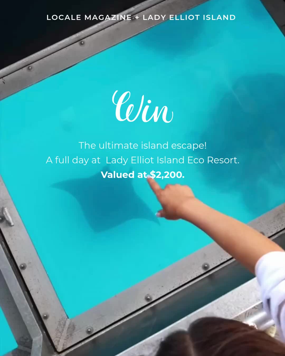 Win a Day at Lady Elliot Island!
We're giving you and a friend the ultimate island escape — a full day at the breathtaking Lady Elliot Island Eco Resort, valued at $2,200
Your prize includes:
✈️ Return scenic flights from the Gold Coast
🥂 Orientation tour and welcome drink on arrival
🐠 Glass-bottom boat/guided snorkel experience
🍽️ Hot and cold buffet lunch
🌊 Full use of towels, sunscreen, reef shoes and day guest facilities
Five hours of pure paradise — this is one prize you truly want to be in to win! 🌴
HOW TO ENTER:
🔹 Must be following @locale_magazine @localekids + @ladyelliotislandecoresort
🔹 TAG someone you would like to bring along with you (1 tag = 1 entry — the more tags, the more chances to win!)
🔹 LIKE this post ❤️
🔹 Share this post for a bonus entry 🔁
Giveaway ends Friday 19th June at 9am AEST. Winner announced at 5pm AEST.