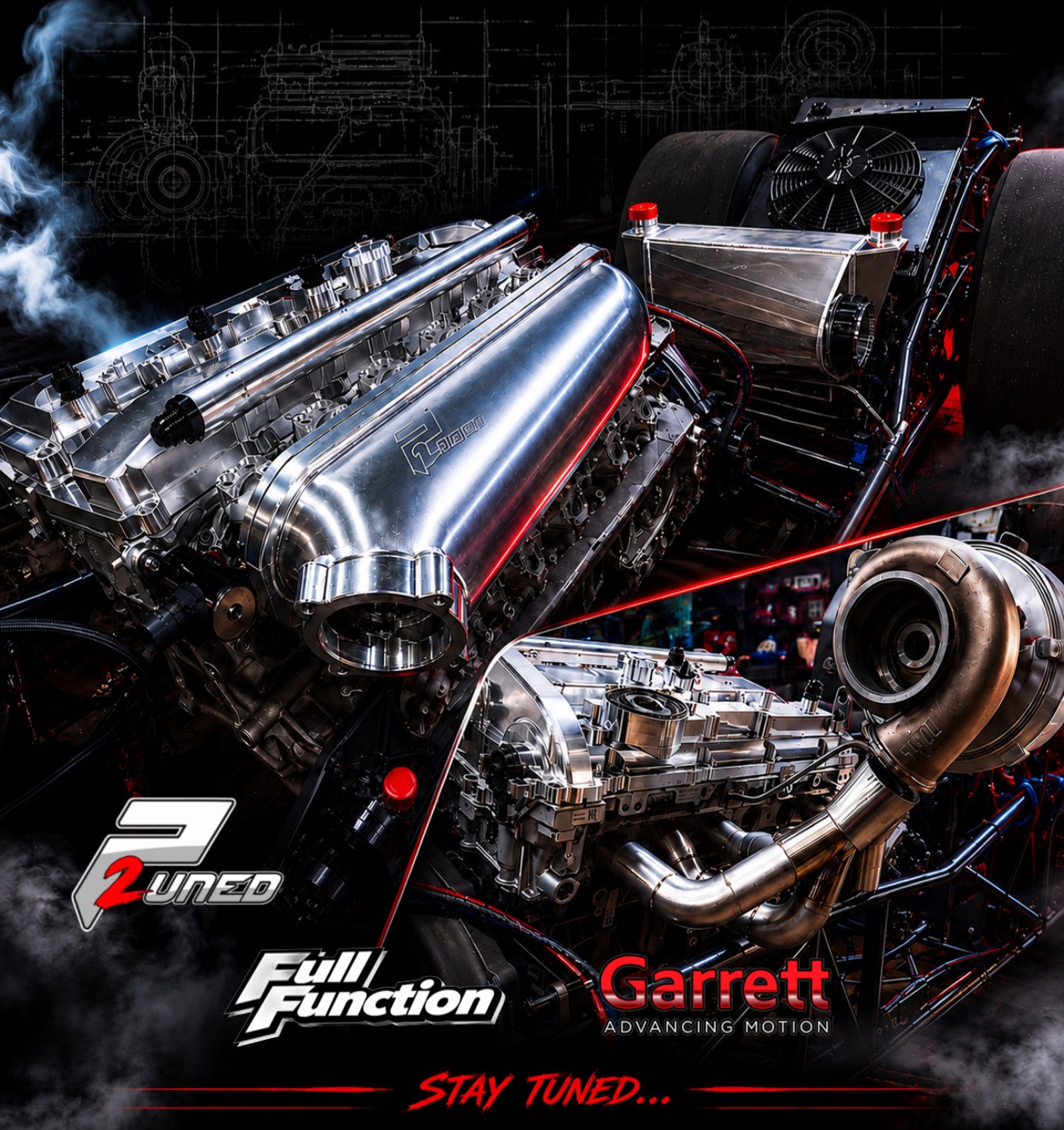 The #b58engine powered dragster updates! @garrettmotion GXR47 turbo along with the #p2uned stage 4.1 engine expected to destroy all records out there. Weighing in at 1800-1900lbs. This is going to be a monster build
#p2uned#dragster