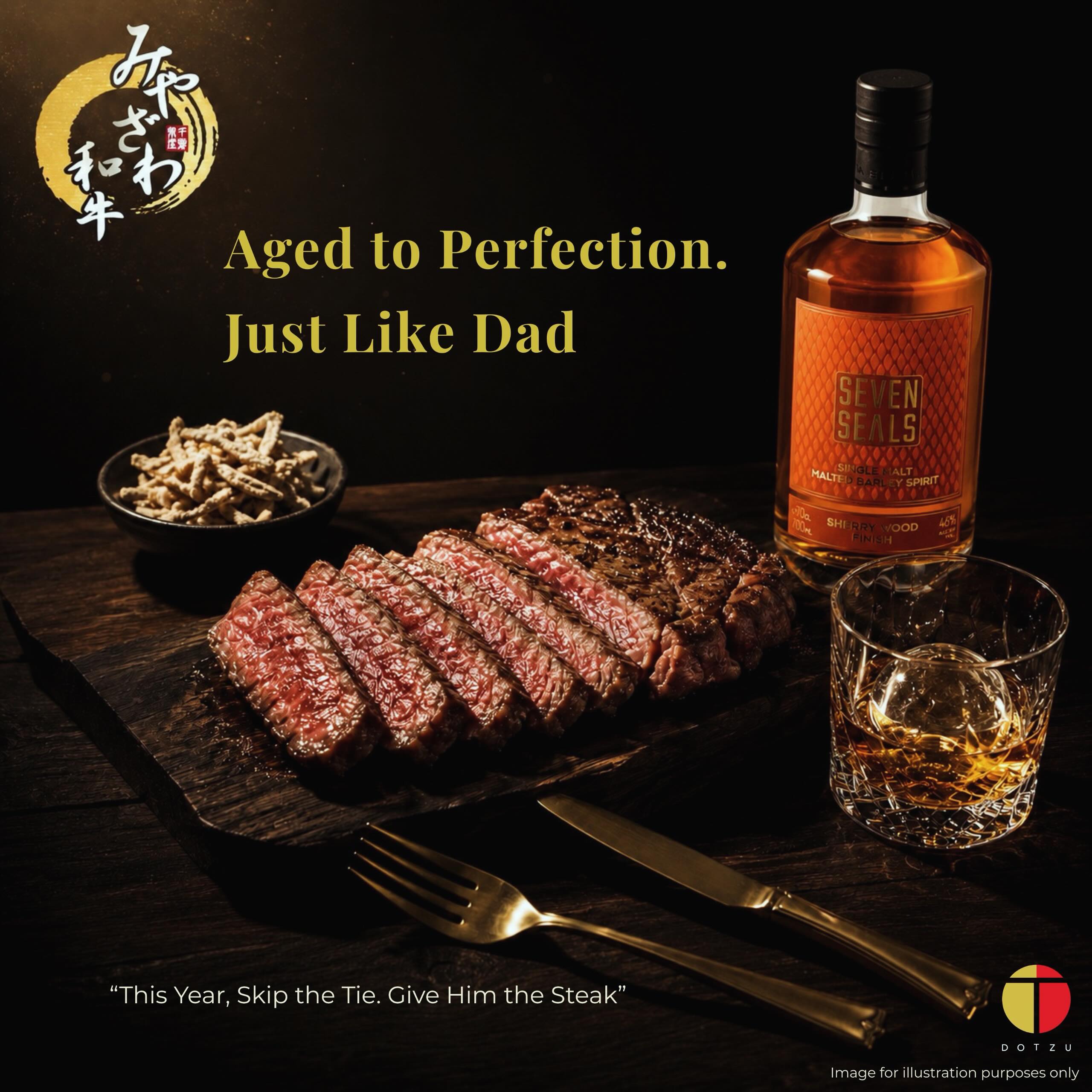 Some men donât ask for much.
A good steak. A fine pour.
A quiet evening that says â âI see you, Dad.â
This Fatherâs Day, we built two bundles for the man
who gave you everything. ð¥©ð¥
ðž *THE CLASSIC BUNDLE â $180 (U.P. $238)*
Miyazawa Wagyu Sirloin 250g
+ Beaverâs Dram Sherry Wood Canadian Whisky 750ml
ðž *THE CONNOISSEUR BUNDLE â $218 (U.P. $258)*
Miyazawa Wagyu Sirloin 250g
+ Seven Seals Sherry Wood Single Malt 700ml
+ Japanese Burdock Cheese
This year, skip the tie. Give him the steak.
ð Order now â link in bio
ðŠ Limited Fatherâs Day stock · Singapore delivery
ðïžPromotion valid until 30 June 2026.
#FathersDaySG #MiyazawaWagyu #DotzuSG #WagyuAndWhisky #FathersDayGiftSG SingaporeFoodie PremiumWagyu WhiskyLoversSG FathersDay2026
