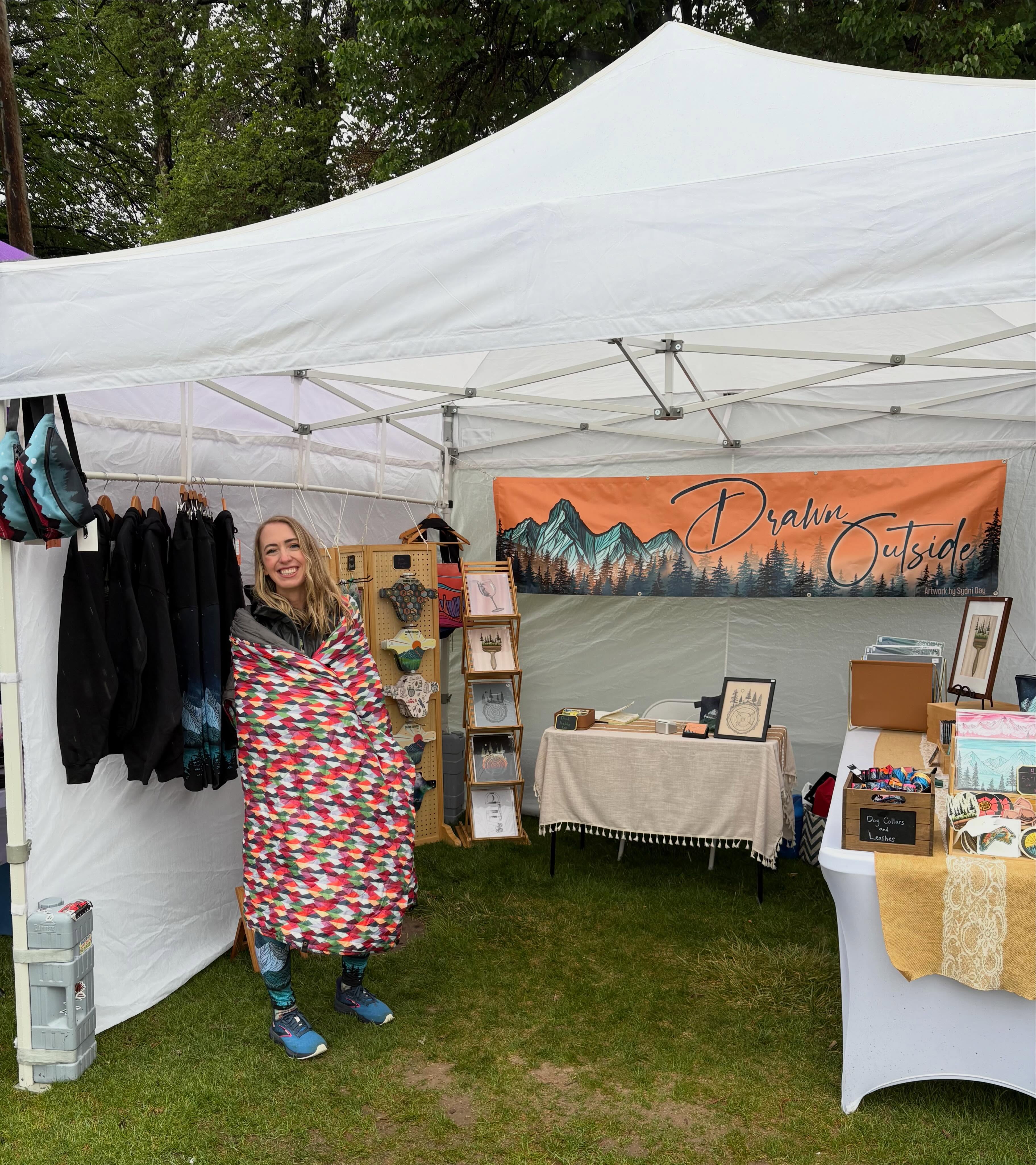 Yesterday my socks were wet from 7:30am to 3pm, but the fact that the most resilient and loyal farmers market shoppers came out means so much to all of us! The people that came out were prepared; rain jackets, umbrellas, ponchos, it was quite the colorful show.
I now have this “It’s Probably Fine” sticker posted on my website. It’s days like this that you can be upset by the weather or accept that there is nothing you can do about it but change your outlook to find that silver lining on the cloud that is literally raining on you for hours on end.
#rainydays #farmersmarket #idahofalls