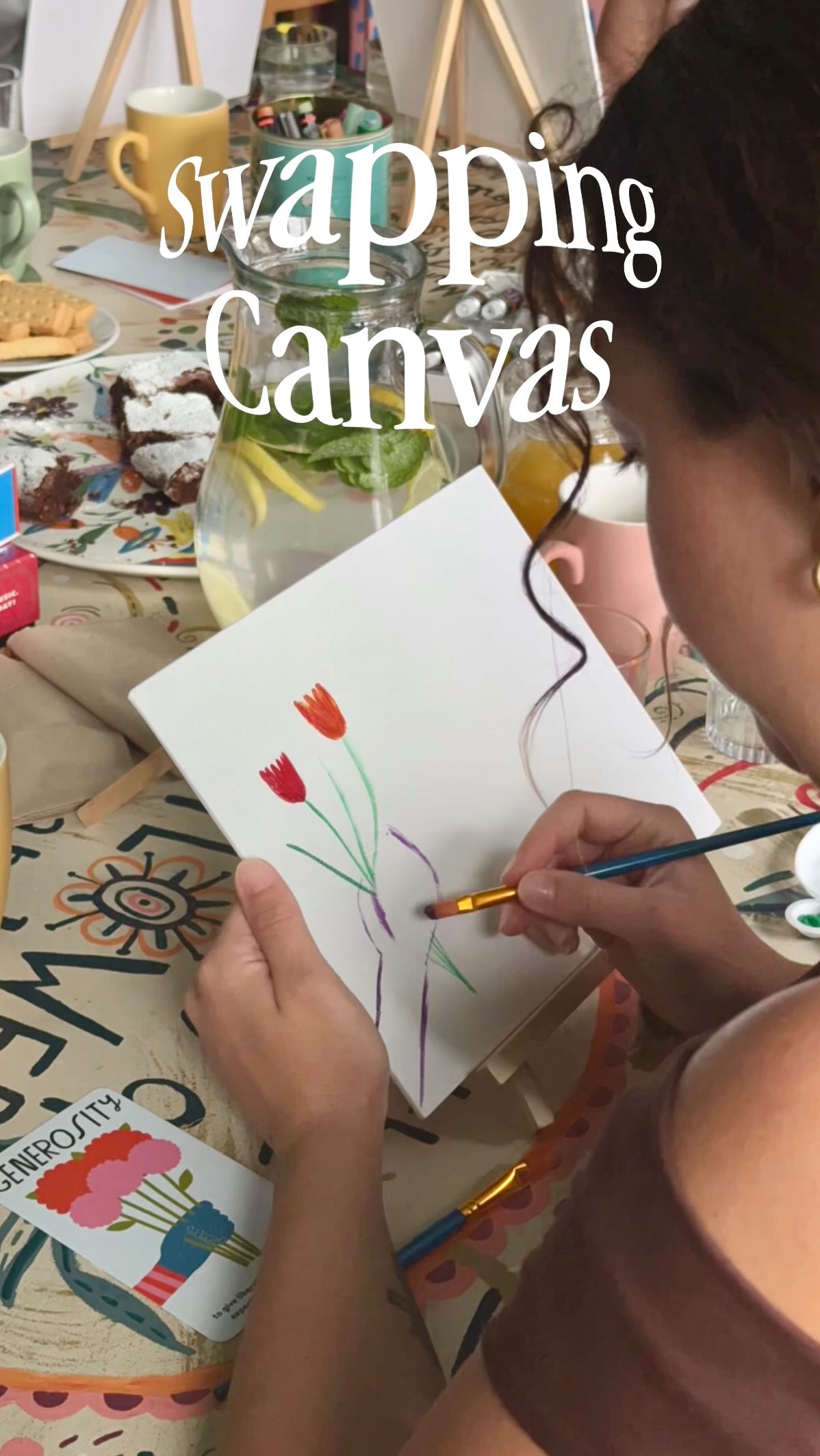 Just a few friends, some blank canvas, and a lot of paint. 🎨✨
We wanted to spend some simple, unfiltered time together doing exactly what we love. No agendas or structured plans—just hanging out, passing the brushes around, laughing, and leaving a piece of our shared energy on the page.
The best part of this place will always be the genuine friendships behind it. What started as a casual painting game turned into a beautiful reminder of why we love doing life together.