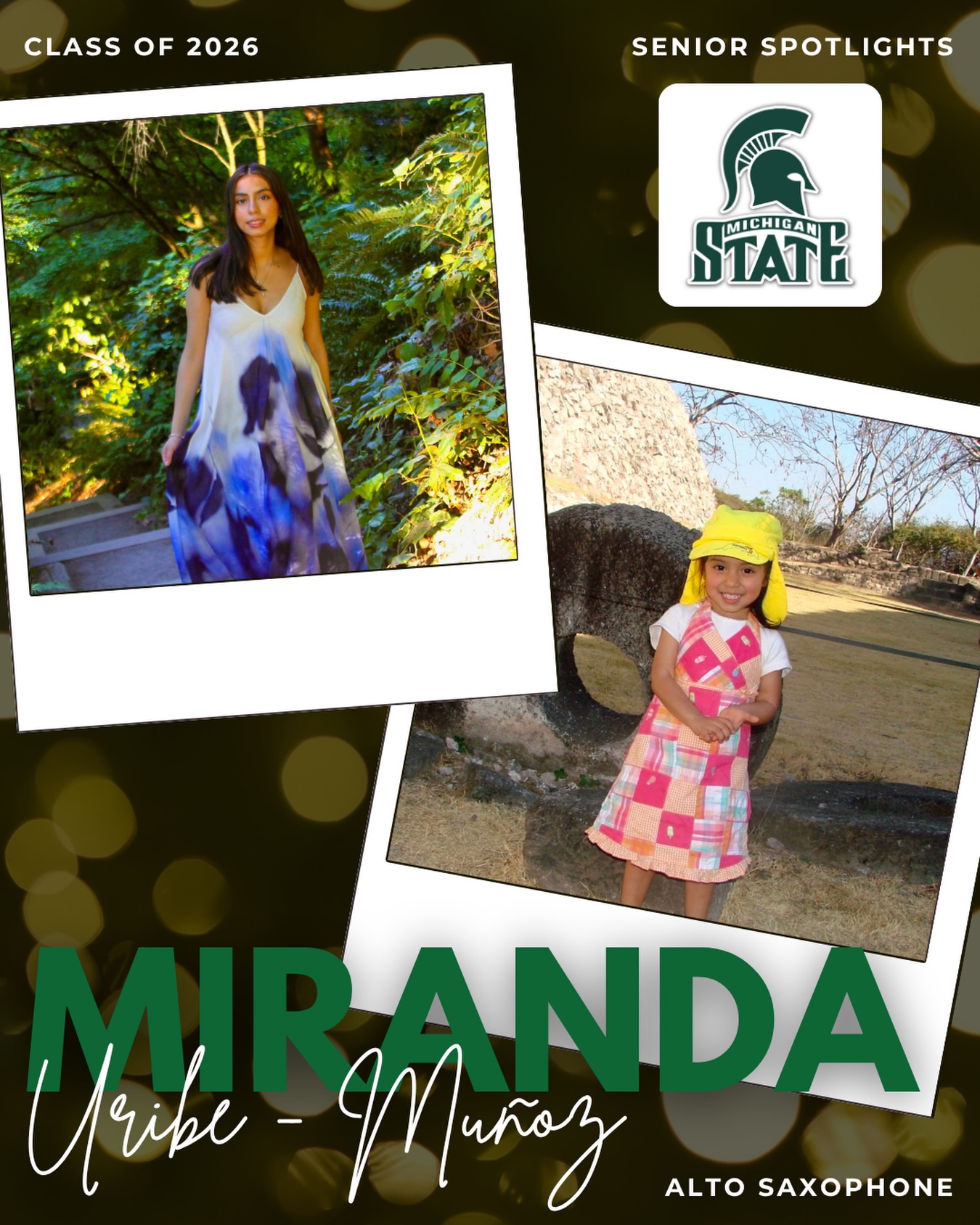 BAND SENIOR SPOTLIGHT 🎶
Today we’re celebrating Miranda Uribe-Muñoz!
Miranda plays the Alto Saxophone in Symphonic Band, and their favorite band memory was the senior trip to SoCal and Disneyland 🎢. Miranda has been a committed member of the program for all 4 years, and they will be missed!
After graduation, Miranda will attend Michigan State University to study kinesiology on the pre-med track after earning an associate’s degree in science from Bellevue College 🚀
Congrats Miranda!