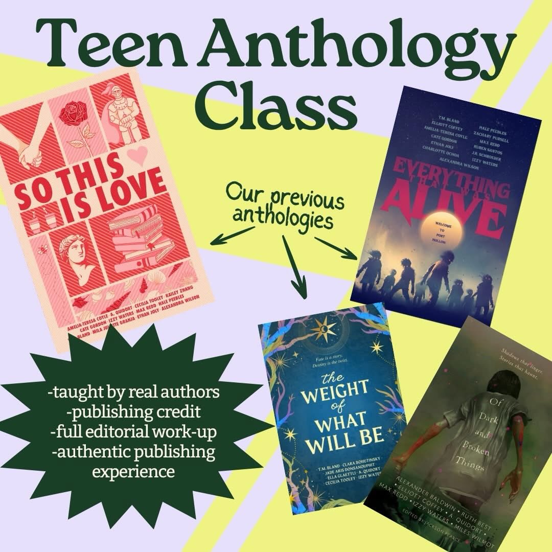 WordPlay’s teen anthology class starts summer session tomorrow! If you have teens in your life that love writing, it’s the class for them. They develop, revise, fully edit, copyedit, and publish a short story in a class-wide anthology. It’s a hard class, and it’s totally worth it!
We’re ESA approved in many states, too. Summer theme is Retold Fairytales! Link in the bio.