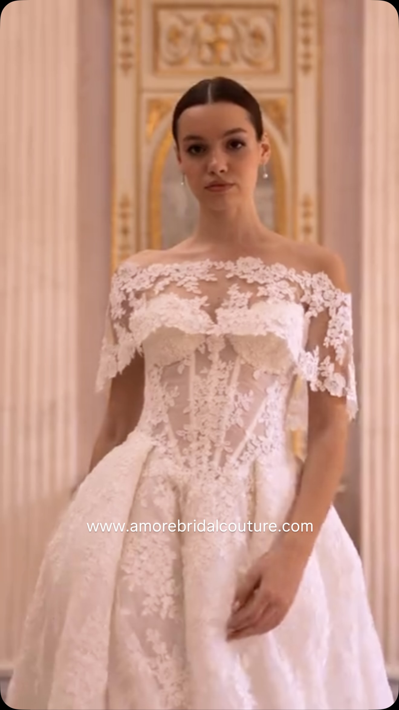Where timeless elegance meets modern romance. ✨
An ethereal off-the-shoulder ball gown adorned with delicate lace appliqués, a sculpted bodice, and a regal cathedral train. Designed for the bride who dreams of making a breathtaking entrance and an unforgettable exit.
🤍 Classic. Romantic. Majestic.
#AmoreBridalCouture #LuxuryBride #BallGownWeddingDress #BridalElegance #SayYesToTheDress