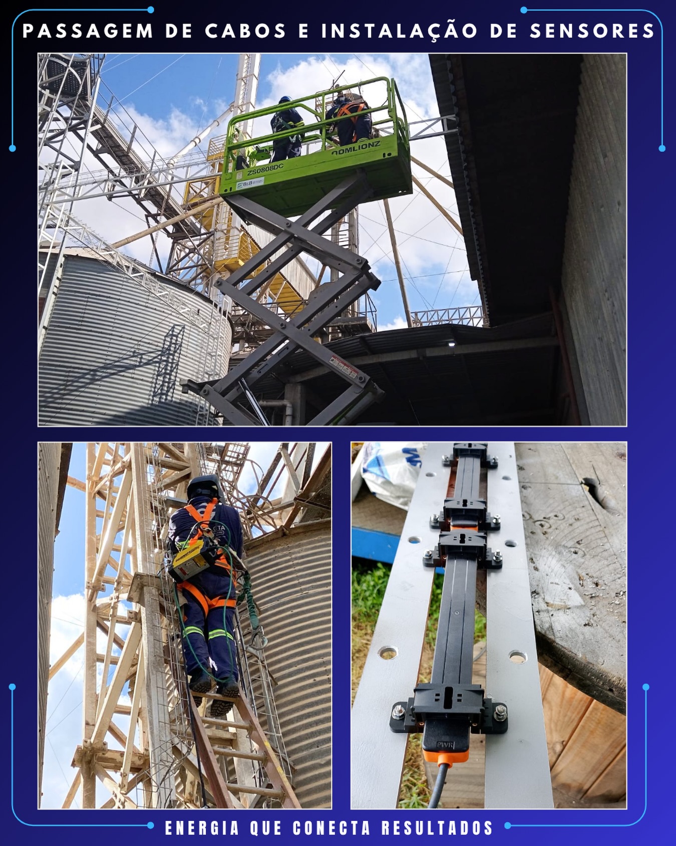 🔵⚡ Passagem de cabos, instalação de sensores e compromisso com a excelência!
Na Samaria Rações, nossa equipe segue atuando com segurança, precisão e dedicação em cada etapa do projeto. Da infraestrutura para passagem de cabos à instalação de sensores, cada detalhe é executado para garantir mais eficiência, confiabilidade e desempenho operacional.
@samariaracoesoficial
A Connecta Soluções acredita que grandes resultados são construídos com planejamento, tecnologia e profissionais capacitados para superar desafios onde quer que eles estejam.
💙 Energia que conecta resultados.
#connectasoluções #engenhariaeletrica #automacaoindustrial #sensoresindustriais #industria