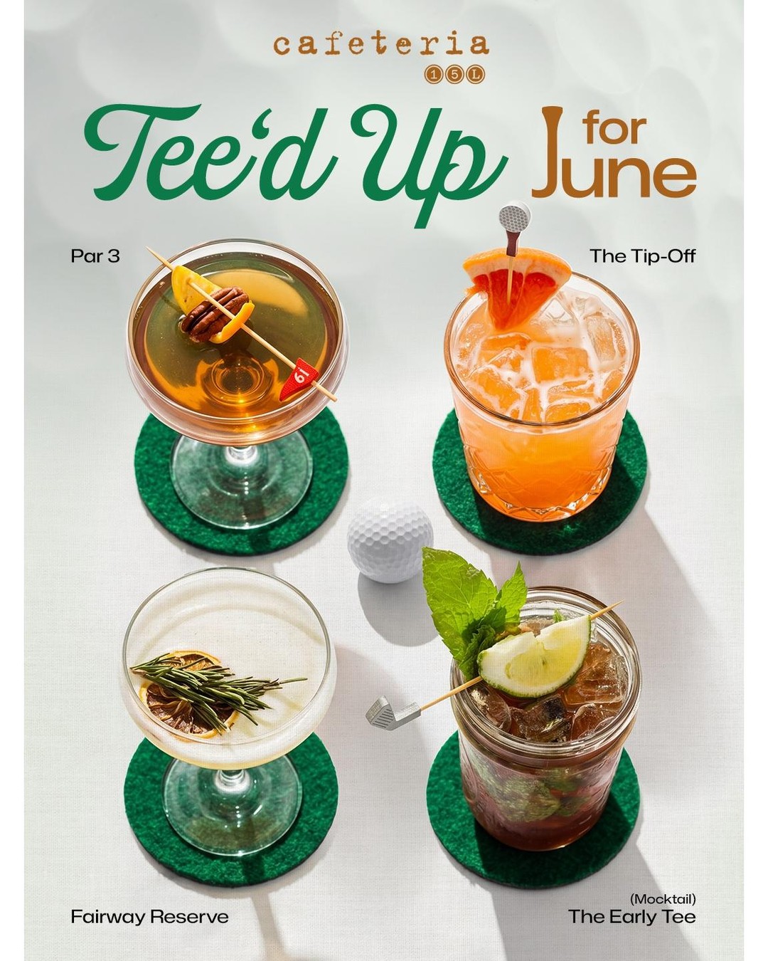 fore-get your usual order…june specials are in full swing ⛳🍸sip your way through our june....