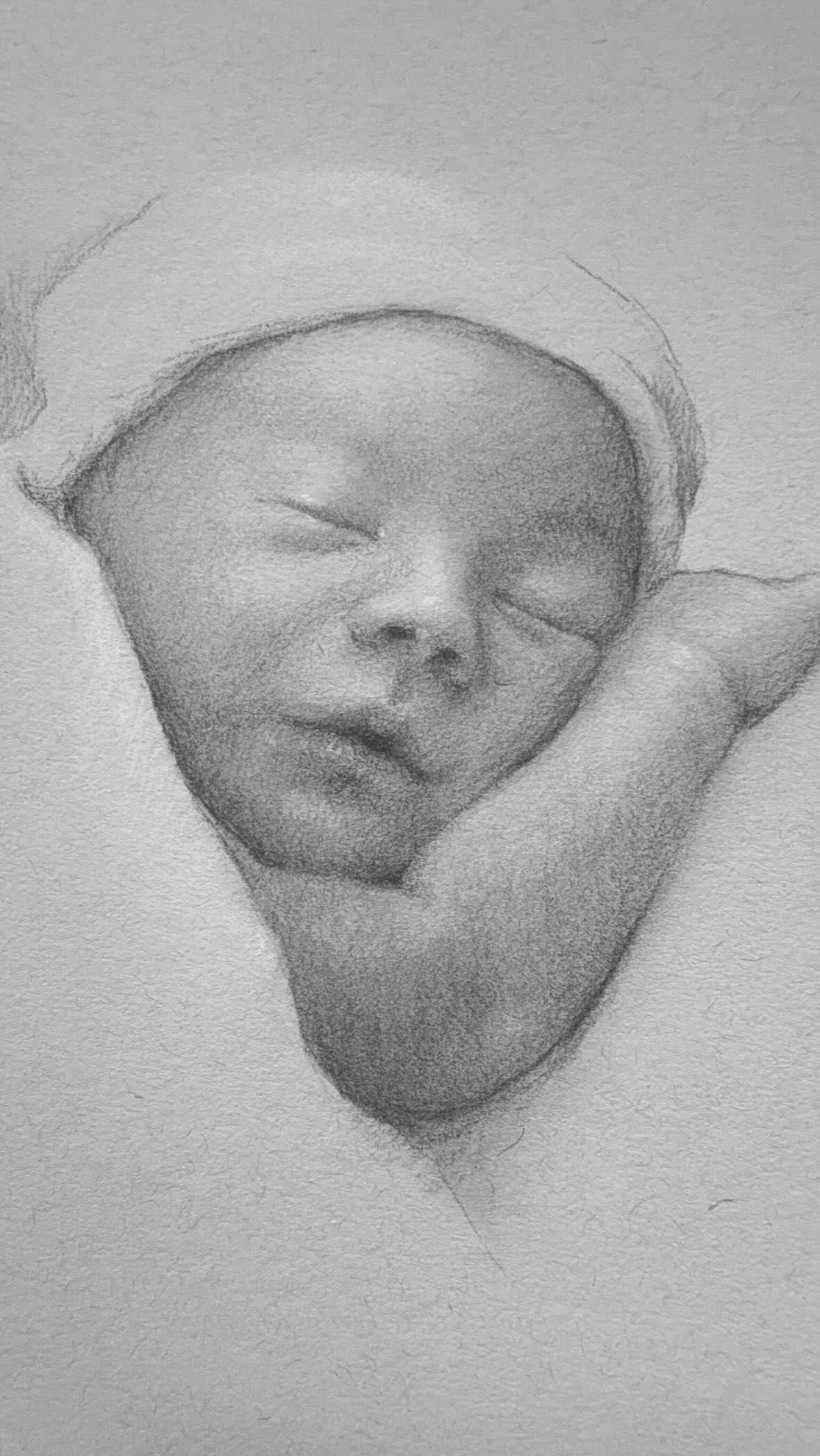 It was meant to be…
The full story isn’t mine to share, but God knew what he was doing when I happened to be with my friend when her water broke. Our girls day turned into a trip to the hospital and culminated in her sweet babe being born. What an absolute honor to get to support her (and her hubby) during the miracle of birth! I took the reference photo for this drawing just a few minutes after he was born 🤍
#emilyfossumart #artistmom #charcoaldrawing #generalpencil #babyportrait
