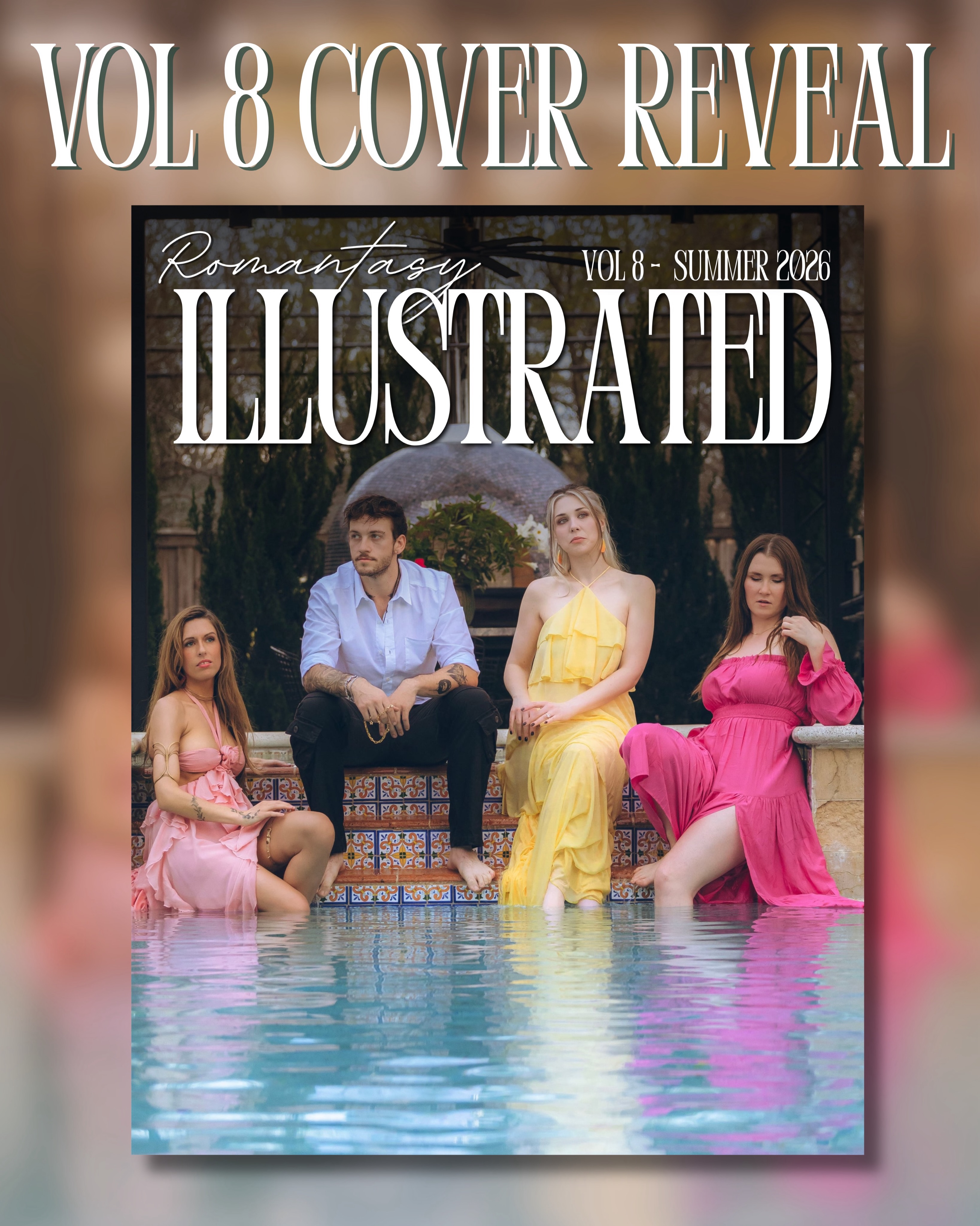 Surprise! Volume 8 Cover Reveal☀️
You can pre-order a copy NOW on romantasyillustrated.com
Photographer: The incredible @underhillimagery - her imagery in this magazine will take your breath away like a cool dip in the pool then heat you up like the golden rays of the summer sun.
#romantasyillustrated #romantasy #fantasyphotography #magazinecover #editorialphotography