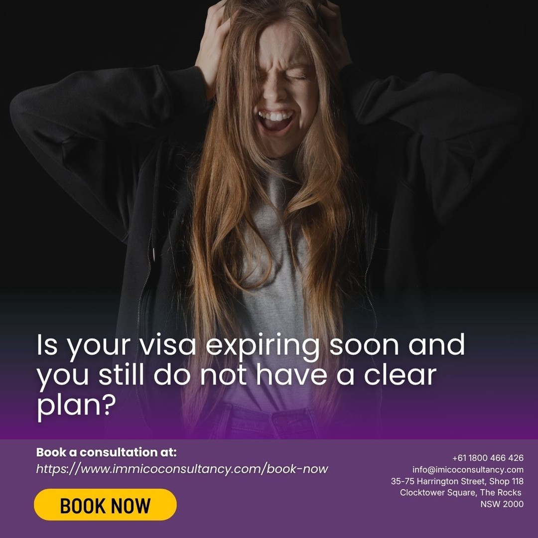 Early planning can create stronger migration opportunities before your visa expires.
Book the right consultation for your situation here:
https://www.immicoconsultancy.com/book-now