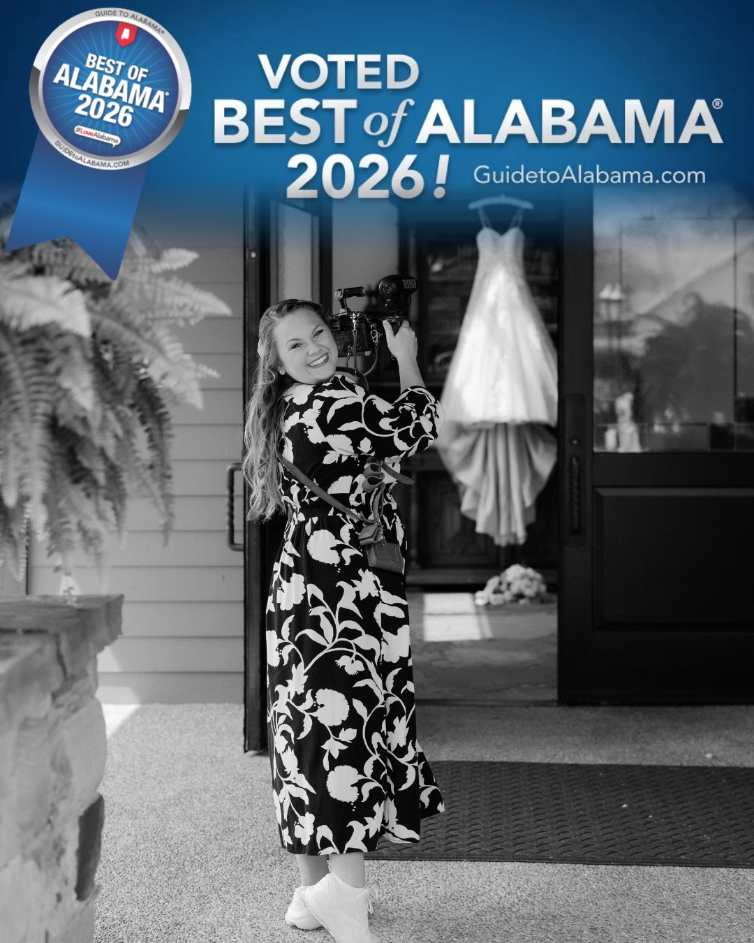 The hardest secret I’ve ever had to keep… and NOW I finally get to scream it from the rooftops!!!!!
AHHHHH!! 🥹✨ Chelsey K. Films was voted BEST OF ALABAMA 2026 in Weddings & Event Entertainment Services, and I truly don’t even have words big enough to say thank you!
What started in 2010 as a middle school girl picking up a camera making YouTube videos with her friends turned into the most meaningful dream job I could’ve ever imagined. I filmed my first wedding in 2016, took a leap of faith the following year, and built this business from the ground up with lots of prayer, passion, late nights, happy tears, and the SWEETEST couples trusting me with their stories.
So if you’re new here, hi!! 🫶🏼
I’m Chelsey Kincaid and I am a wedding filmmaker based in Scottsboro, Alabama, but always ready to travel where your love story takes me. I’m a wife to my high school sweetheart, mama to three beautiful babies, a golden dog mom, coffee lover, adventure chaser, and also a pediatric Occupational Therapist. Honestly, that role has shaped so much of who I am behind the camera too. It’s taught me how to stay calm in chaos, make people feel comfortable, and notice the little moments that matter most. Because to me, wedding films are so much more than pretty visuals. I want your film to feel like you. So much like you, that every time you sit down to watch your films, they instantly transport you back to that very day. The loud laughs, shaky vows, happy tears you swore you wouldn’t cry, your grandma squeezing your hand, and of course that “WE JUST GOT MARRIED!!!” feeling. Being trusted with people’s memories is something I will never take lightly.
To every couple who has supported my little dream over the years… thank you for changing my life. Truly. Winning this award feels surreal, and I’m so incredibly honored to serve this beautiful state doing what I love most. 🤍
THANK YOU.
@guidetoalabama #BestOfAlabama #GuideToAlabama