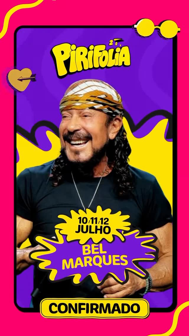 1º ATRAÇÃO CONFIRMADA. VEM AI O REI DAS MICARETAS!
A contagem regressiva para a Pirifolia 2026 já começou. Depois de muita expectativa, especulações e ansiedade por parte dos foliões, chegou o momento de revelar as primeiras atrações da maior micareta da região!
E para abrir com chave de ouro, anunciamos ele: o rei das micaretas, o ícone do axé, Bell Marques!
Com uma trajetória de décadas arrastando multidões atrás do trio elétrico, Bell é uma das maiores referências do Carnaval e das micaretas no Brasil.
Prepare o coração, afine a voz e organize a turma, porque a Pirifolia
2026 promete ser histórica!
Respeita o rei das micaretas!
Vem aí a Pirifolia 2026!