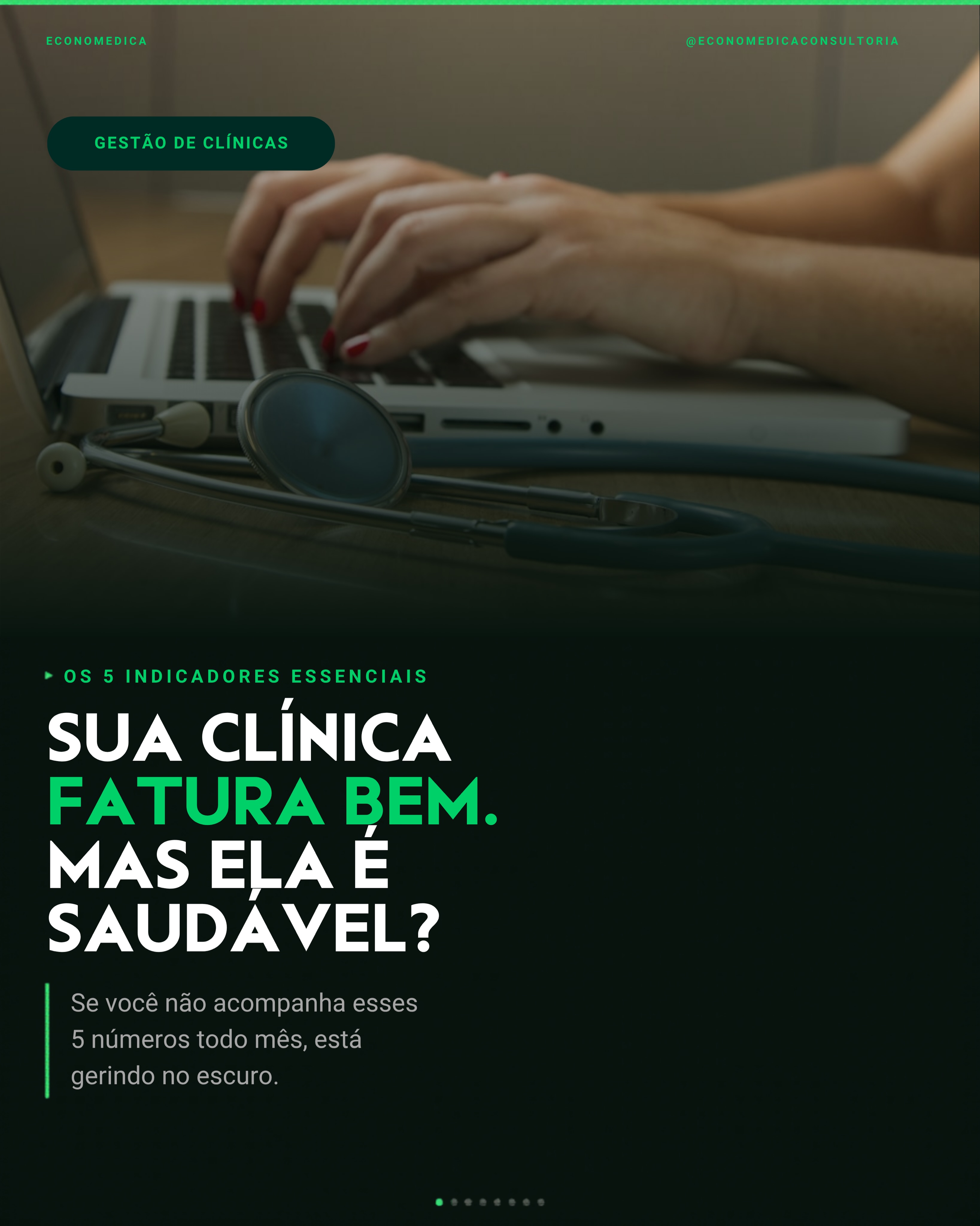 Você sabe o faturamento da clínica. Mas sabe se ela é financeiramente saudável?
Faturar e sobrar são coisas diferentes. E a diferença está nos indicadores que você acompanha, ou deixa de acompanhar.
Separamos os 5 números que toda clínica deveria monitorar todo mês:
→ Taxa de Ocupação da Agenda (faixa saudável: 75–85%)
→ No-Show: no Brasil, chega a 20–30% em clínicas de convênio
→ Ticket Médio por Paciente
→ Índice de Glosas
→ Fluxo de Caixa Líquido
Dado que assusta: 31% das clínicas têm taxa de no-show acima de 11% (Doctoralia, 2024).
Crescimento sem gestão só aumenta o problema.
Fontes: ANS (2025), Doctoralia Panorama Clínicas 2024, GestaodS.
💬 Entre em contato e agenda um diagnóstico, link na bio.
#gestãodeclínicas #médico #clínicamédica #gestãoemsaúde #indicadores