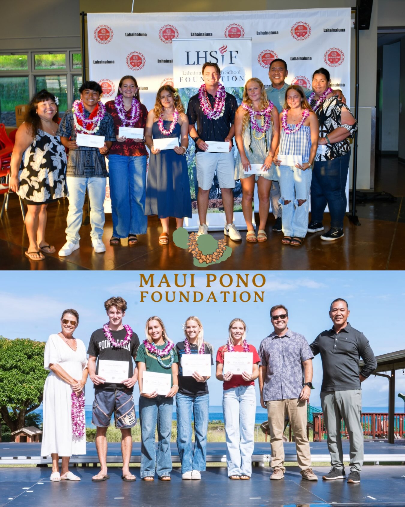 Congratulations to all of the amazing seniors who received scholarships from Maui Pono Foundation this year! We can’t wait to see you take your next steps toward your future!
Maui Pono is proud to have gifted 10 $2,000 scholarships to Lahainaluna seniors and 5 to Maui Prep seniors this graduation season.
#mauiponofoundation #communityhelpingcommunity #scholarships #gradseason #helpmauirise