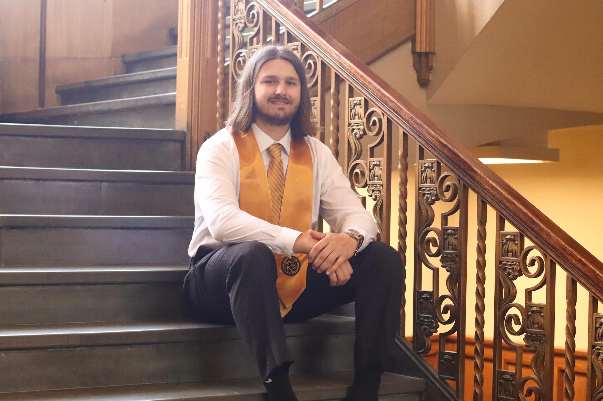 The final member of our Senior Spotlight series is Landon Woods.
Some of his favorite Marwood memories were taking road trips with the guys, traveling to new places, and enjoying the home-cooked meals shared around the house each week.
He is graduating from Purdue University with a degree in Aeronautical Engineering Technology. After graduation, he will begin his career with GE in West Lafayette.
Congratulations, Landon! We are proud of everything you have accomplished and excited to see what’s next.