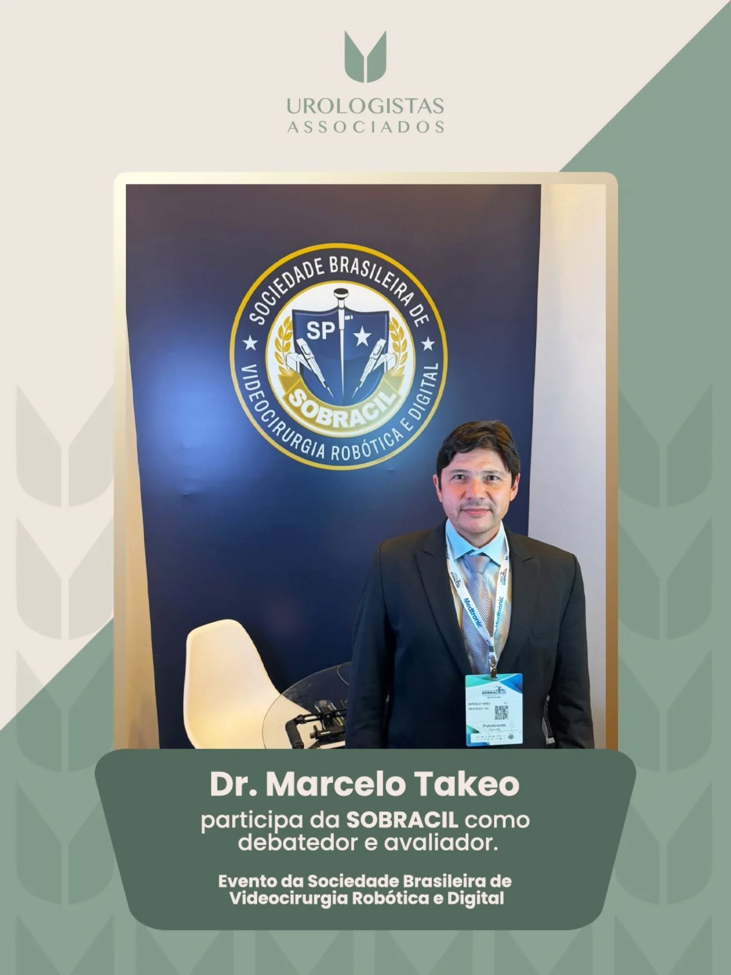 O Dr. Marcelo Takeo participou, nesta última semana, da SOBRACIL, evento da Sociedade Brasileira de Videocirurgia Robótica e Digital, atuando como debatedor e avaliador. 👨⚕️✨
Sua presença em um evento de grande relevância para a área reforça o compromisso da Urologistas Associados com a atualização científica, a troca de conhecimento e a busca constante por excelência médica. 📚🔬
A participação do nosso corpo clínico em encontros como este fortalece a prática da urologia moderna, com foco em tecnologia, segurança, precisão e melhores resultados para os pacientes. 🤖🩺
Urologistas Associados
Conhecimento, inovação e cuidado em urologia. 💙
#UrologistasAssociados #Urologia #SOBRACIL #CirurgiaRobótica #Videocirurgia CirurgiaMinimamenteInvasiva Medicina TecnologiaNaMedicina ExcelênciaMédica