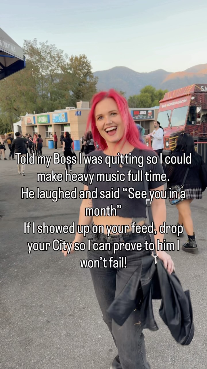 Told him I’m quitting so I can focus on sick riffs. Drop your city so I can prove to him I won’t fail!