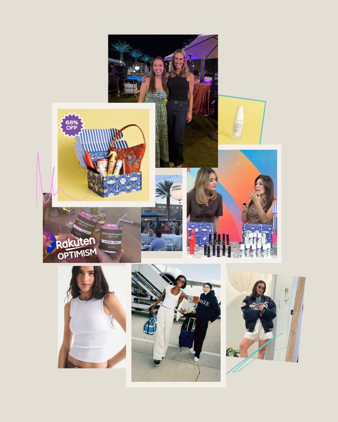 May, recapped. ✨
We showed up, we secured the bag (literally...shoutout Alex Mill in Vogue 🙌), and we kept the momentum going all month long.
✅ Abercrombie on Substack
✅ Lauren & Liz repping the team at Rakuten Optimism
✅ Alex Mill named top travel bag in Vogue
✅ The Outset + Noteworthy Scents in the TODAY Show Summer Box
We are ready for you, June!