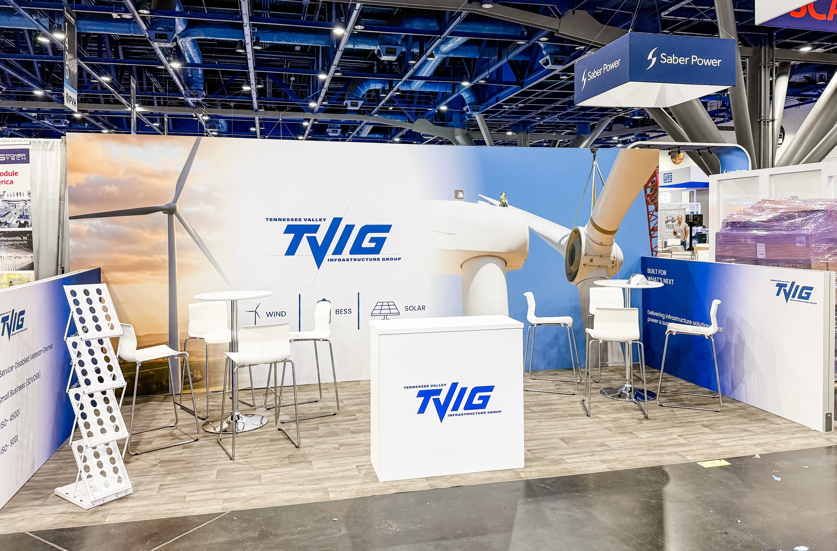 Wishing TVIG an incredible week at #CLEANPOWER! ⚡🌬️☀️
Proud to support the Tennessee Valley Infrastructure Group team with a turnkey exhibit solution that brings their expertise in wind, BESS, and solar infrastructure to life on the show floor. Here’s to great conversations, new connections, and a successful event!
#TVIG #CleanPower2025 #TradeShowExhibits #turnkeyexhibits