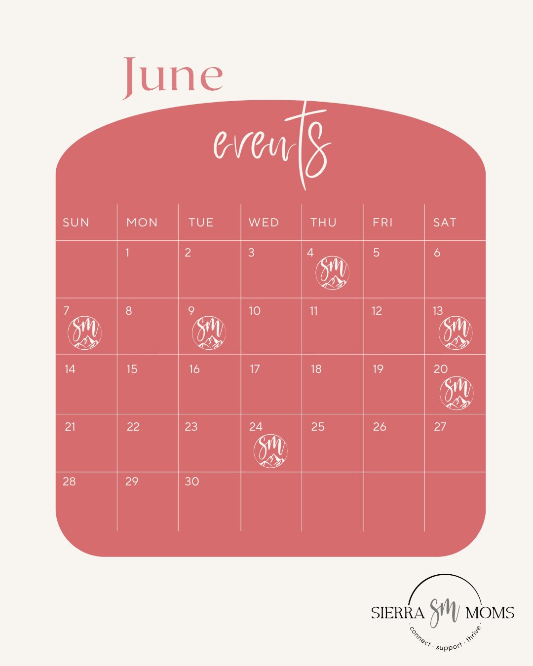 ☀️ Hello, June! 🌼
Summer is here, and we have a month full of opportunities to get out, connect, and make memories with your little ones and fellow mamas. From outdoor adventures and wellness experiences to meaningful conversations and time just for you, there’s something for every stage of motherhood this month. 💕
Whether you’re looking to make new friends, explore local gems, or simply enjoy some sunshine with your village, we’d love to have you join us.
Here’s to a month of community, connection, and summer fun! ☀️✨